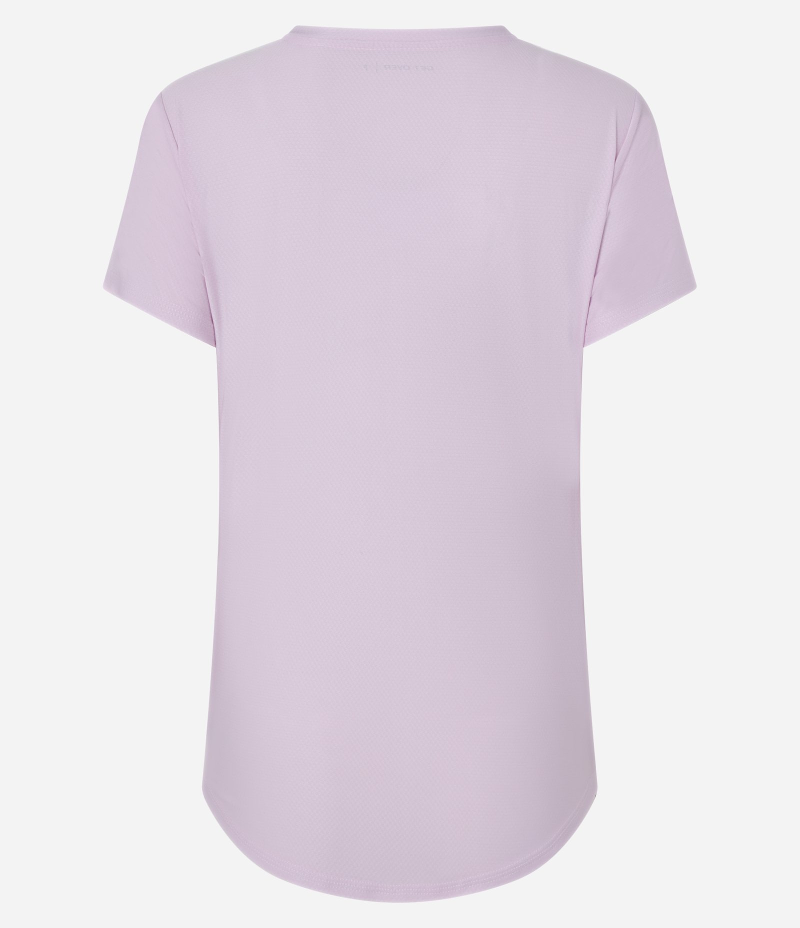 Camiseta Esportiva em Microfibra Texturizada com Estampa Ondas Lilás 6