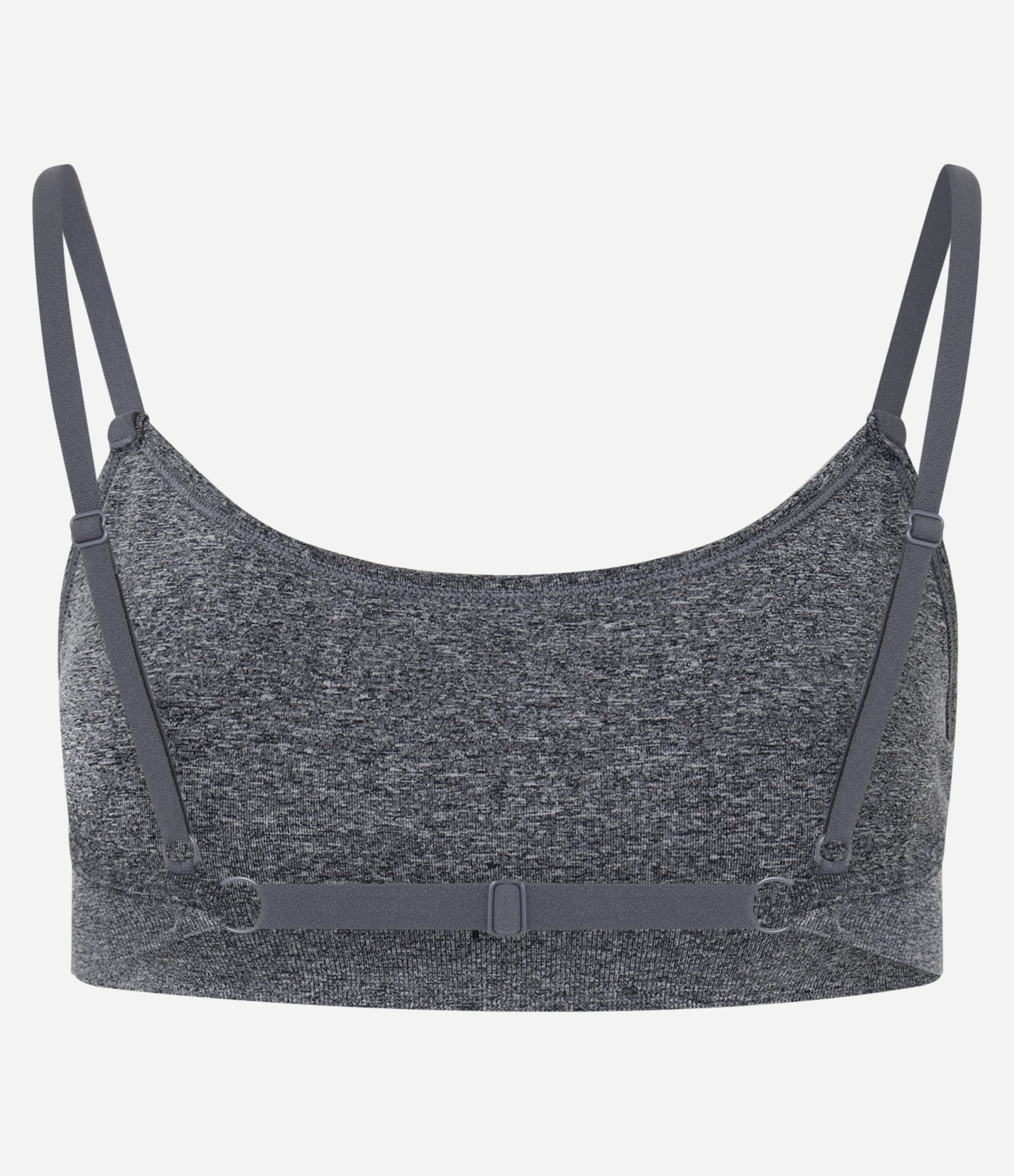 Top sem Bojo Seamless Texturizado com Ajuste nas Costas Cinza 6