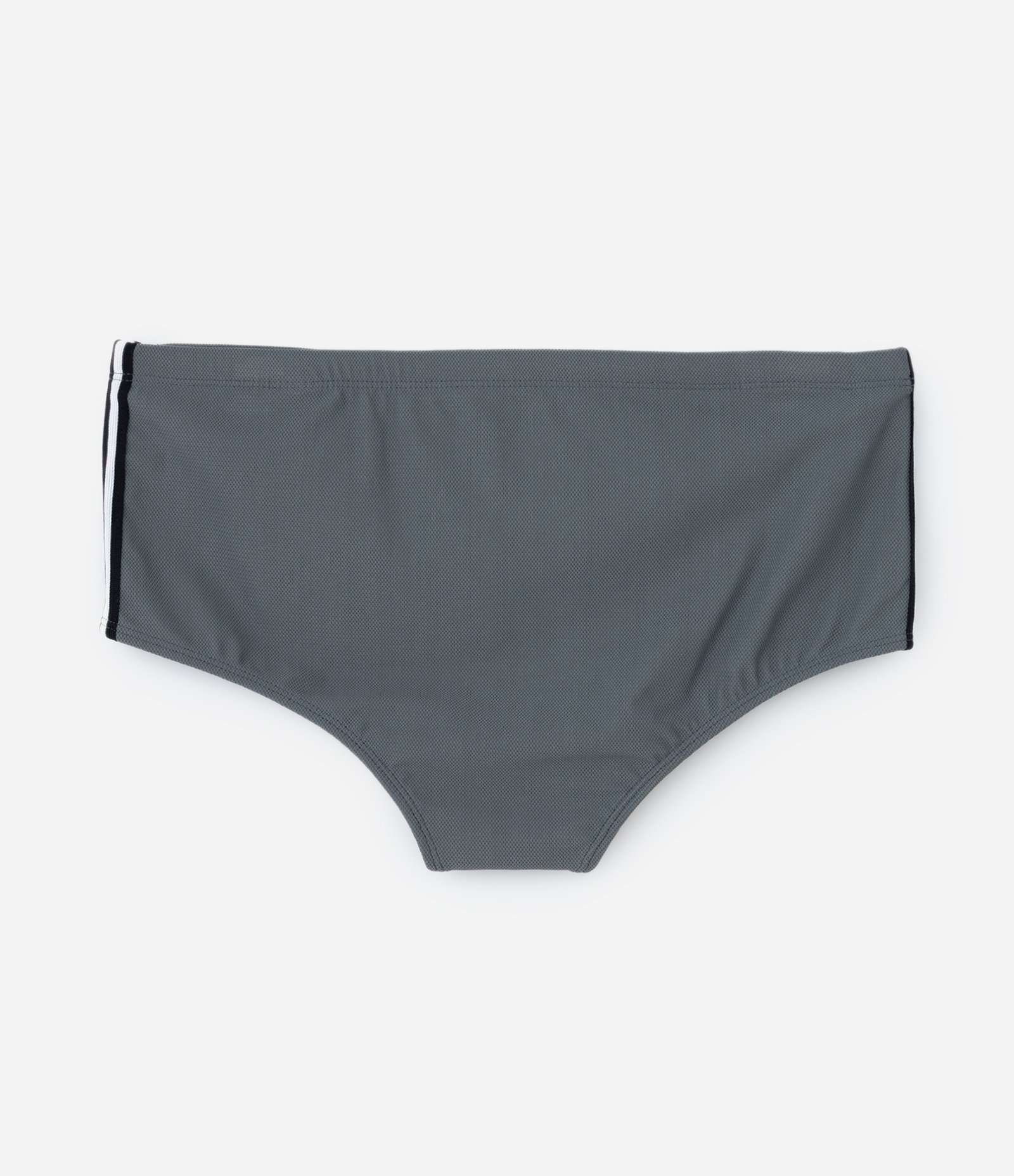 Sunga em Microfibra com Cordão Interno e Listras Laterais Cinza 5