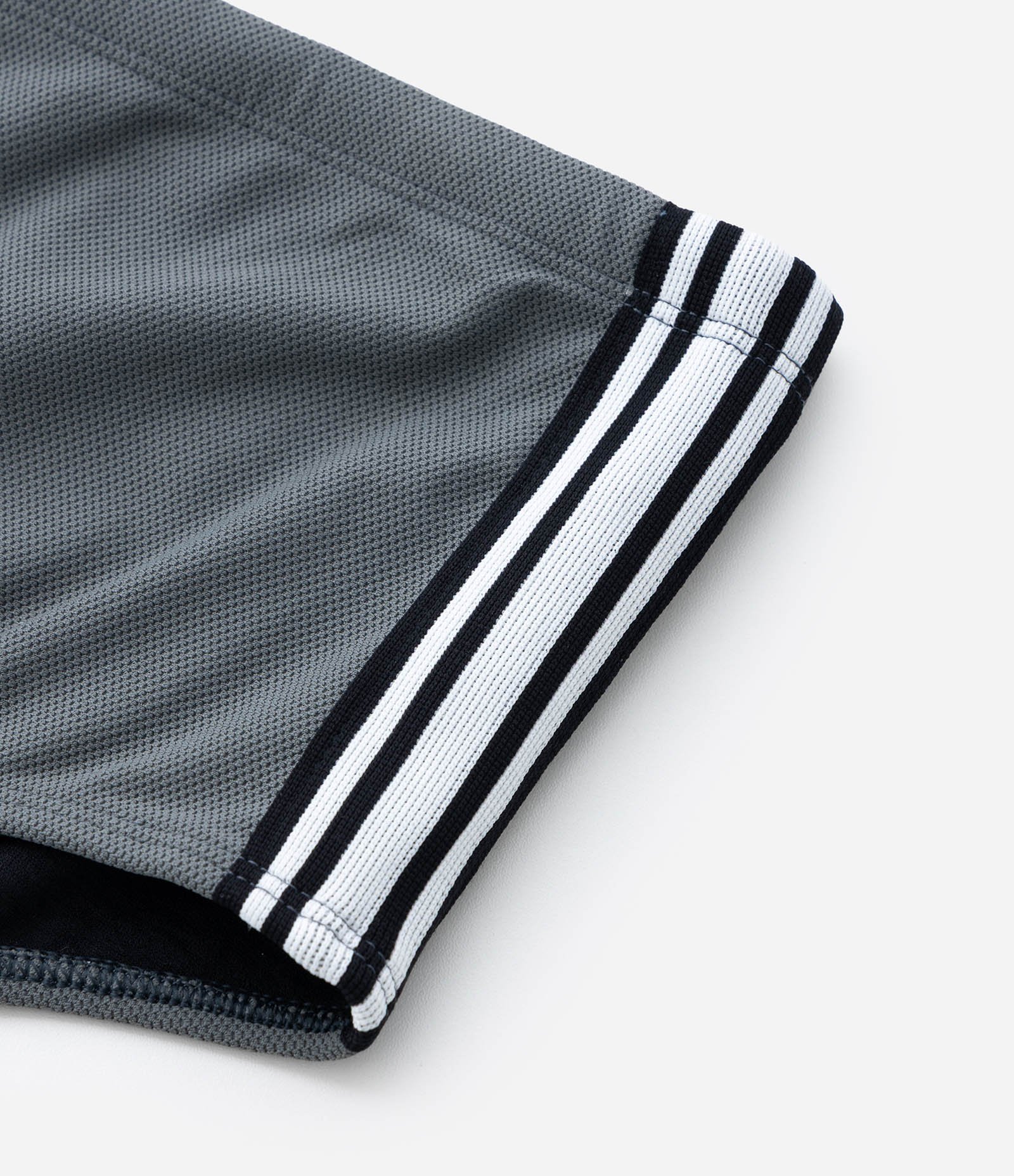 Sunga em Microfibra com Cordão Interno e Listras Laterais Cinza 7