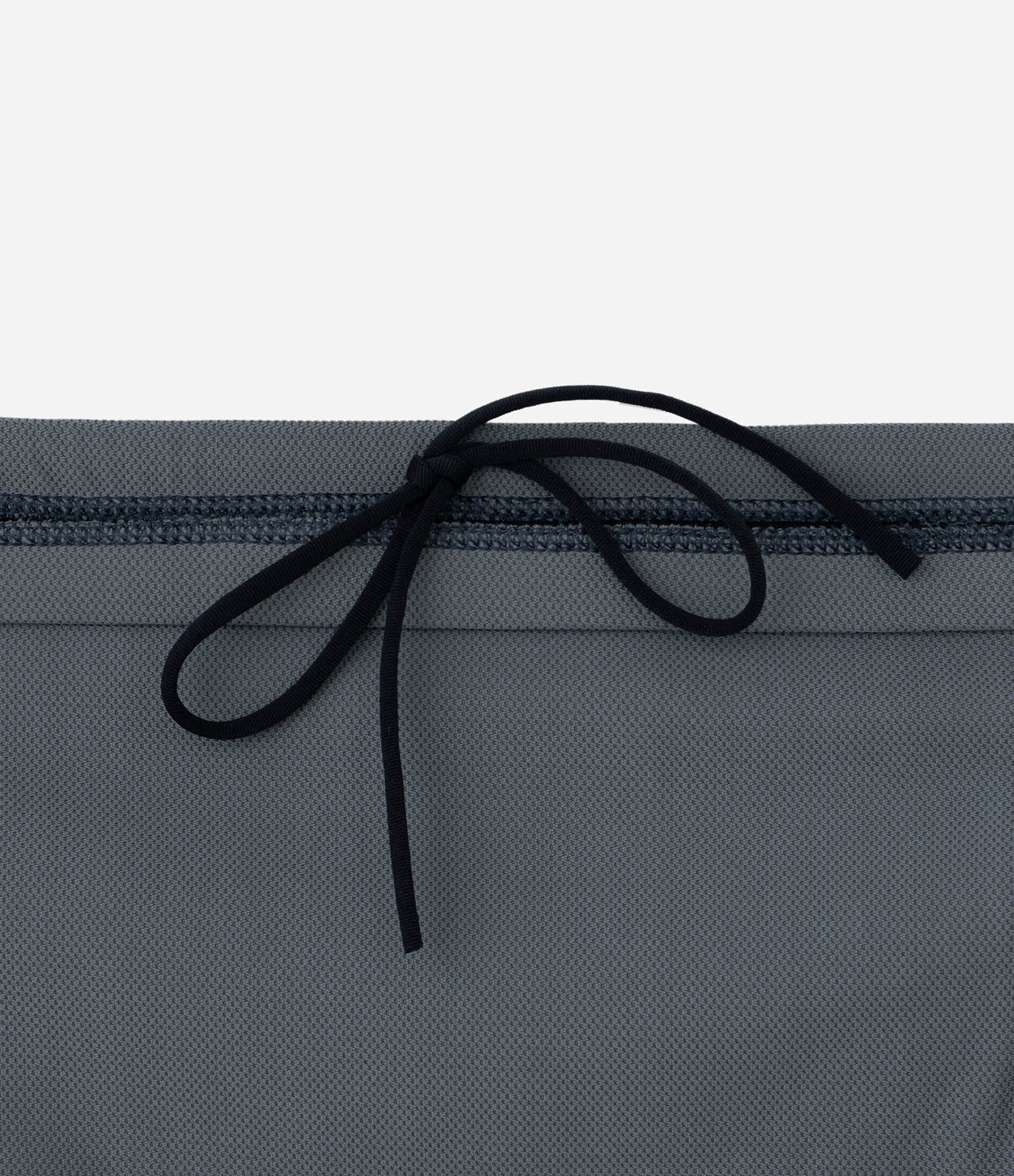 Sunga em Microfibra com Cordão Interno e Listras Laterais Cinza 8