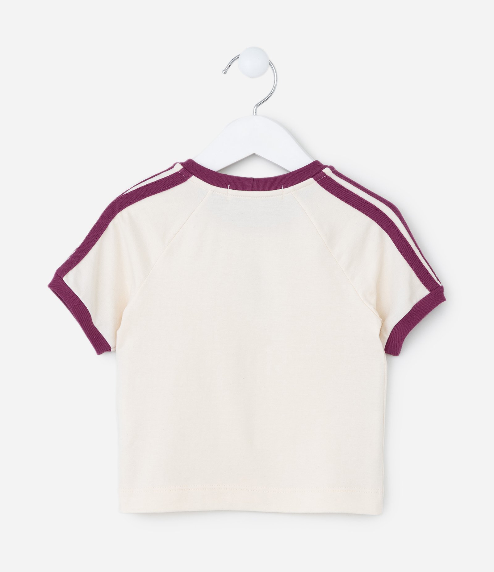 Blusa Infantil com Listras e Bordado Urso - Tam 1 a 6 Anos Bege 2