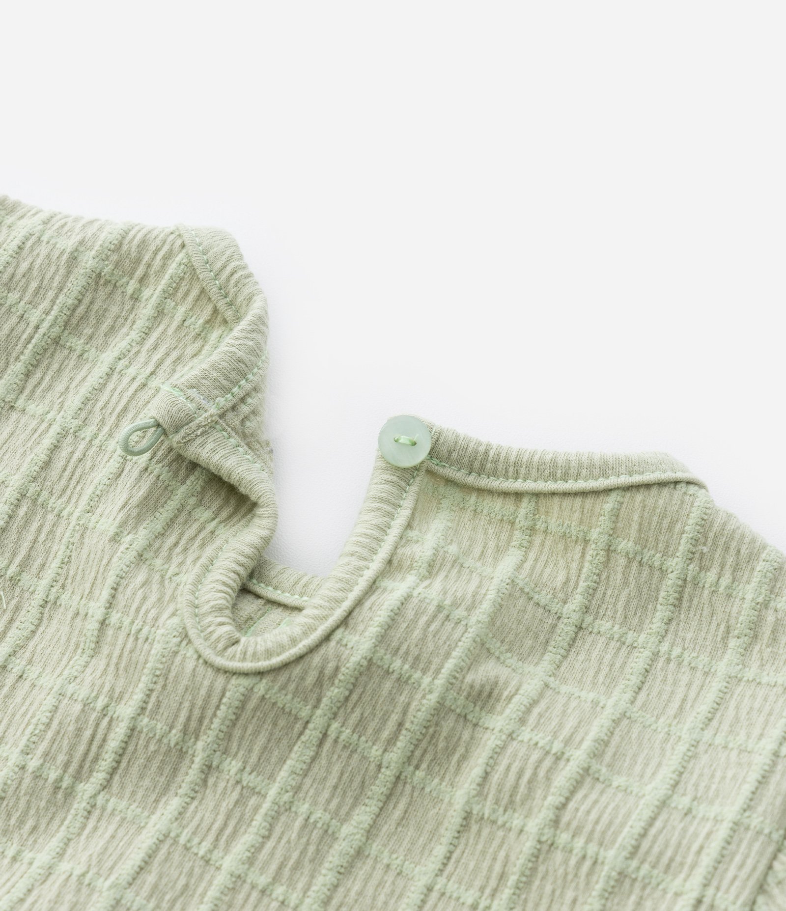 Conjunto Infantil Texturizado com Lacinhos - Tam 1 a 6 Anos Verde 9