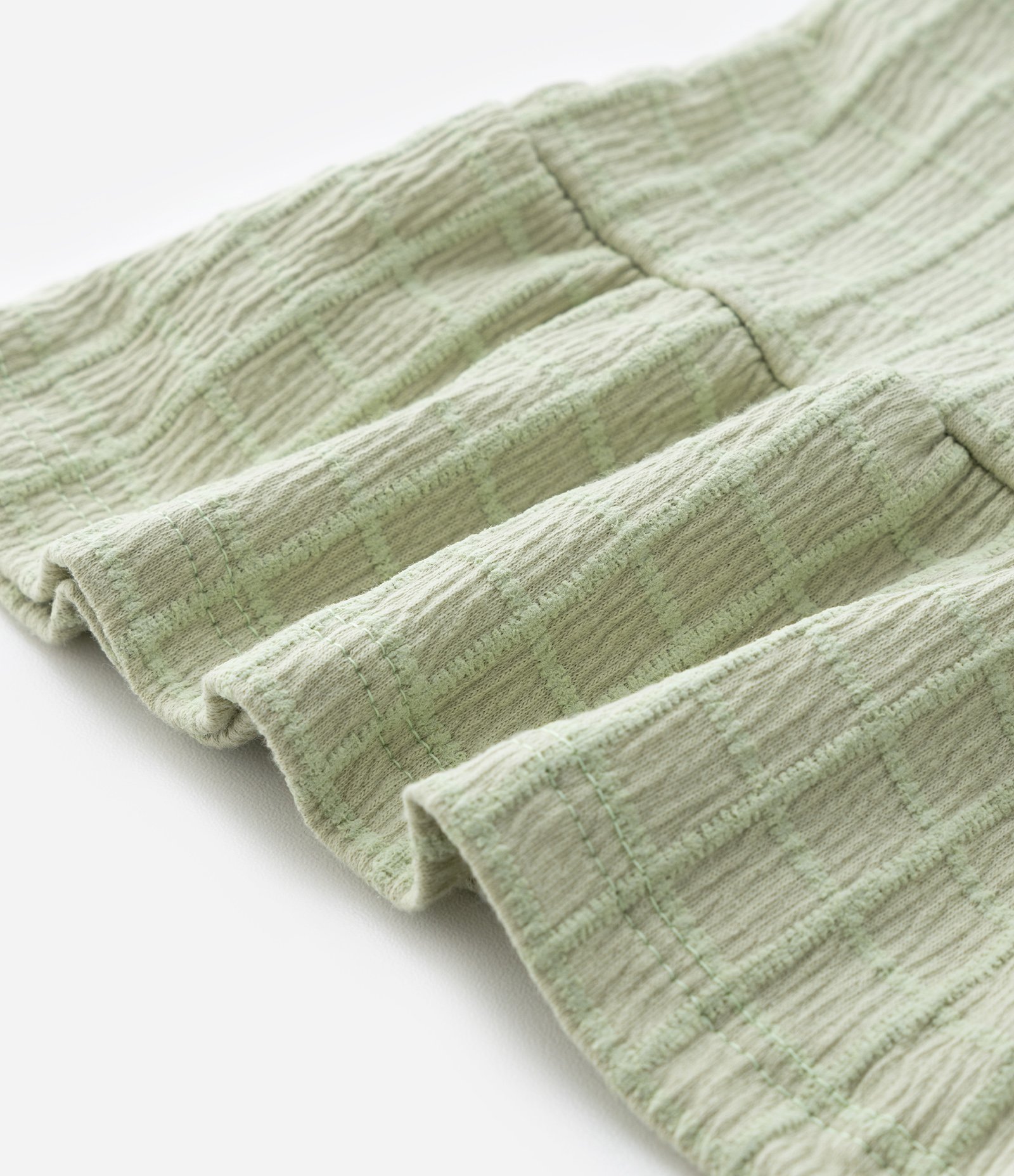 Conjunto Infantil Texturizado com Lacinhos - Tam 1 a 6 Anos Verde 10