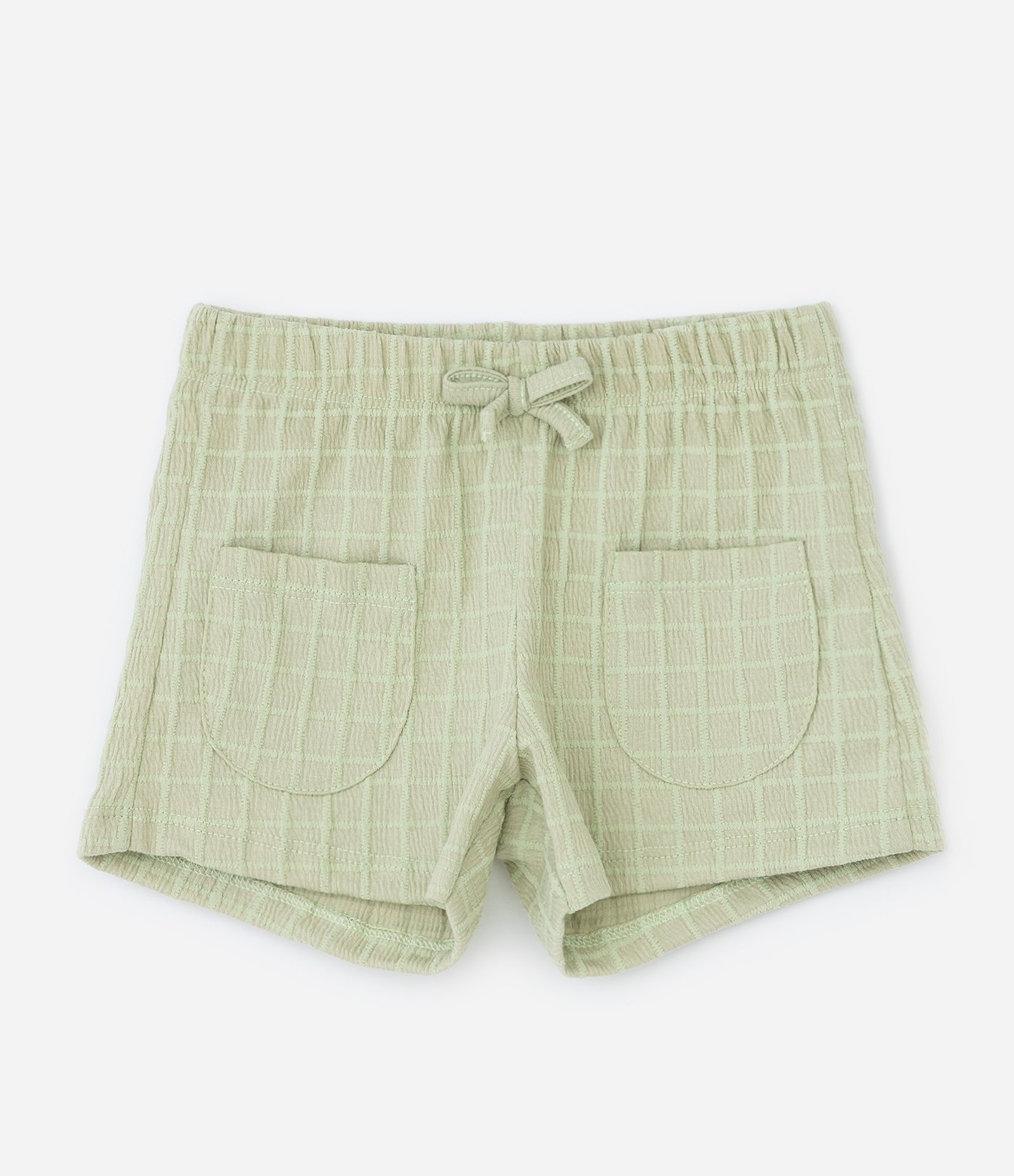 Conjunto Infantil Texturizado com Lacinhos - Tam 1 a 6 Anos Verde 5