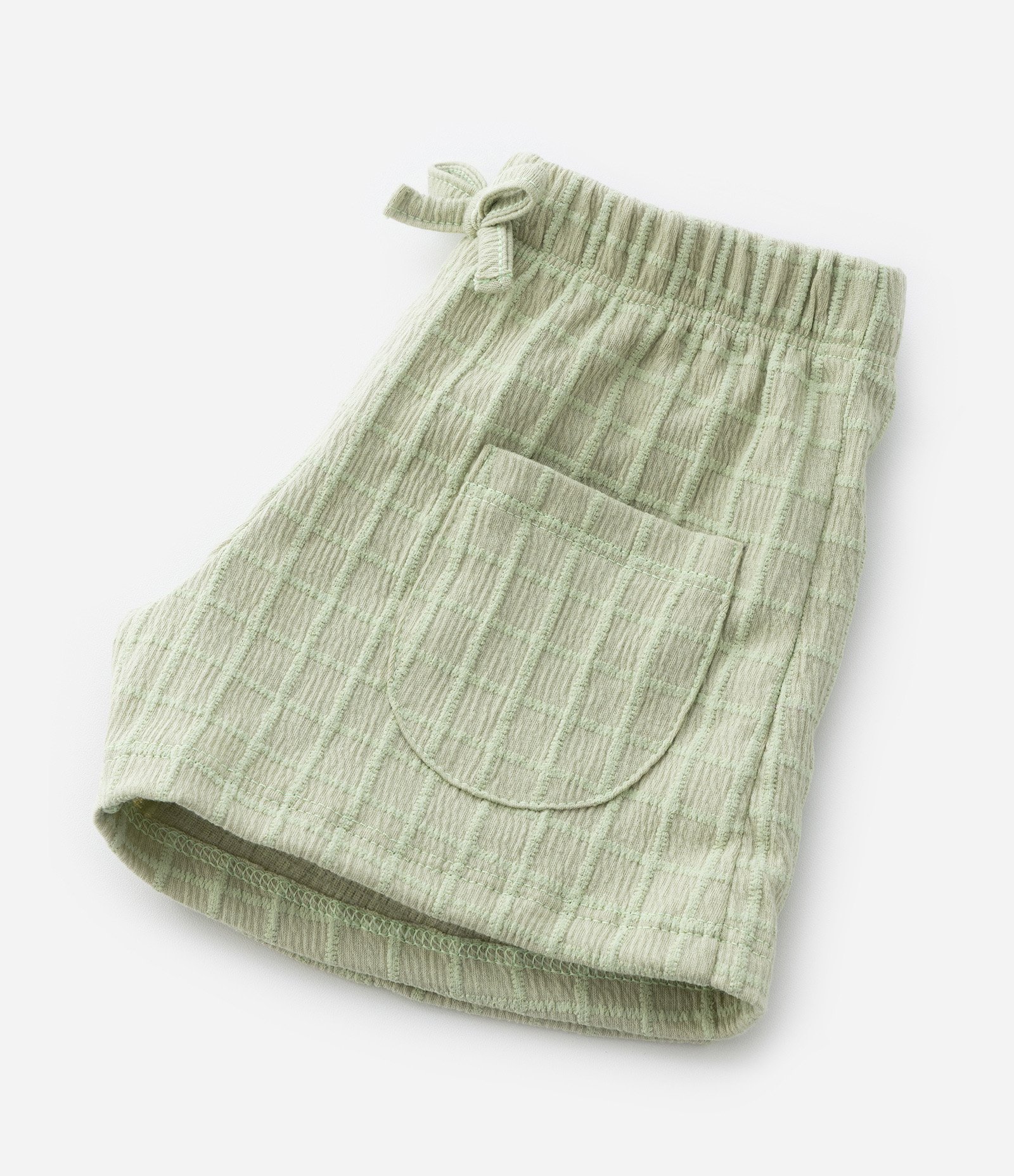 Conjunto Infantil Texturizado com Lacinhos - Tam 1 a 6 Anos Verde 7