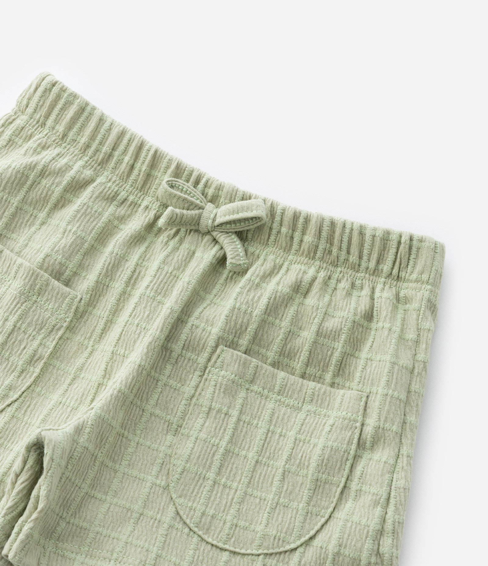 Conjunto Infantil Texturizado com Lacinhos - Tam 1 a 6 Anos Verde 8