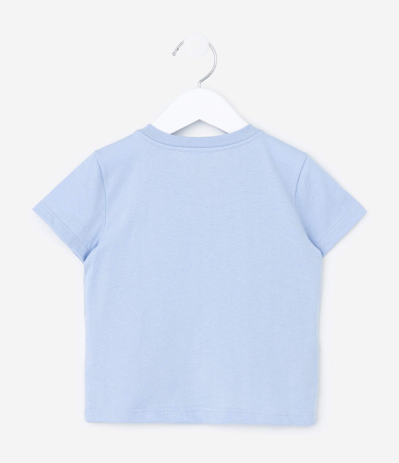 Conjunto Infantil com Coração Bordado em Paetês - Tam 1 a 6 Anos Azul 3