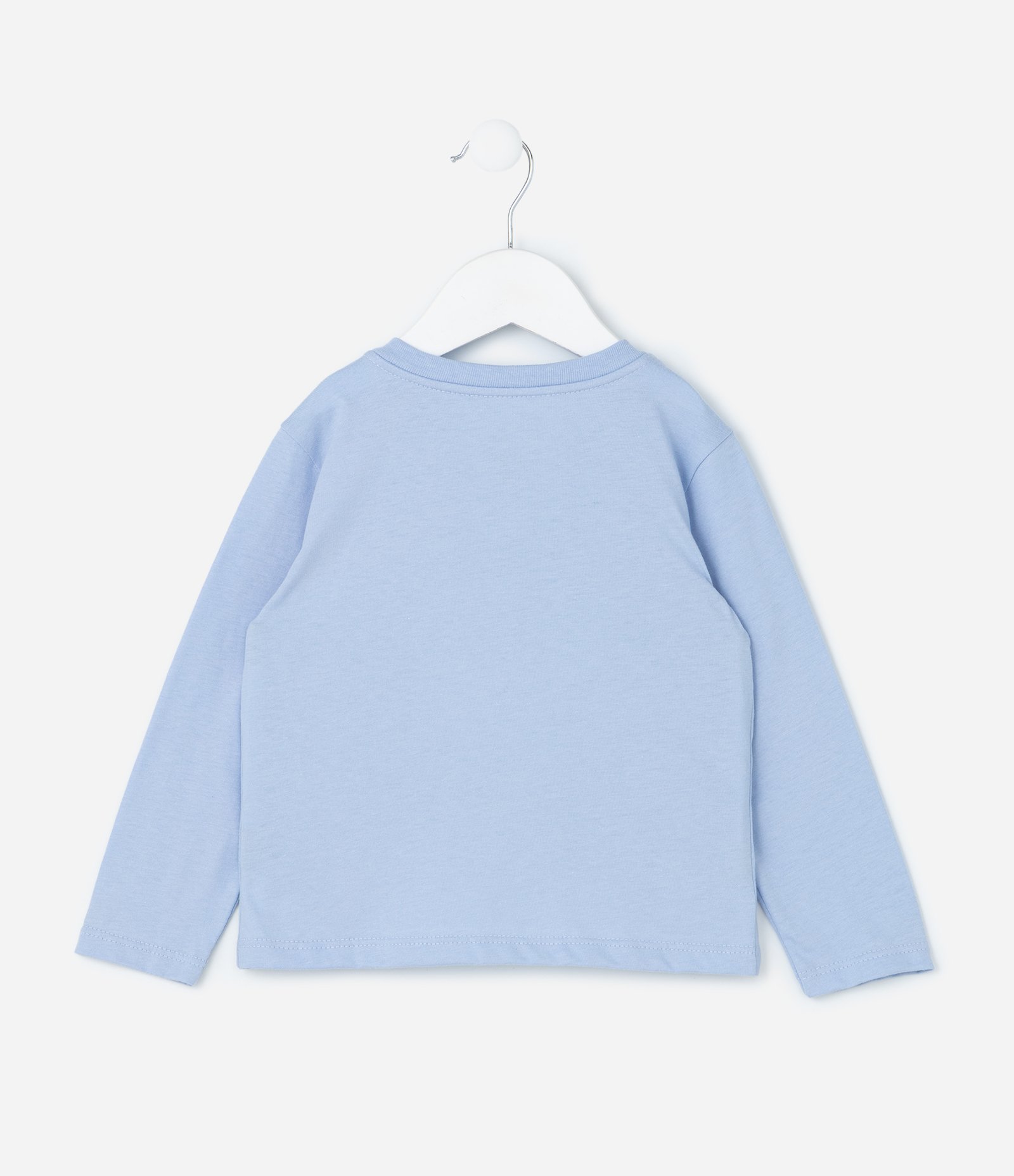 Conjunto Infantil com Coração Bordado em Paetês - Tam 1 a 6 Anos Azul 3