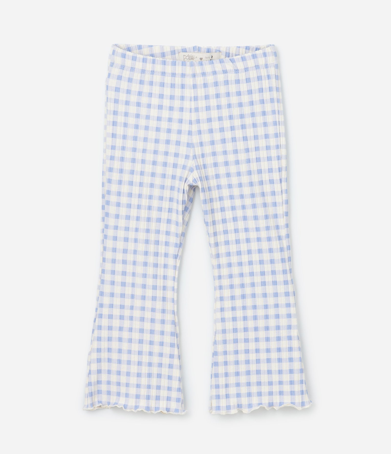 Conjunto Infantil com Coração Bordado em Paetês - Tam 1 a 6 Anos Azul 4