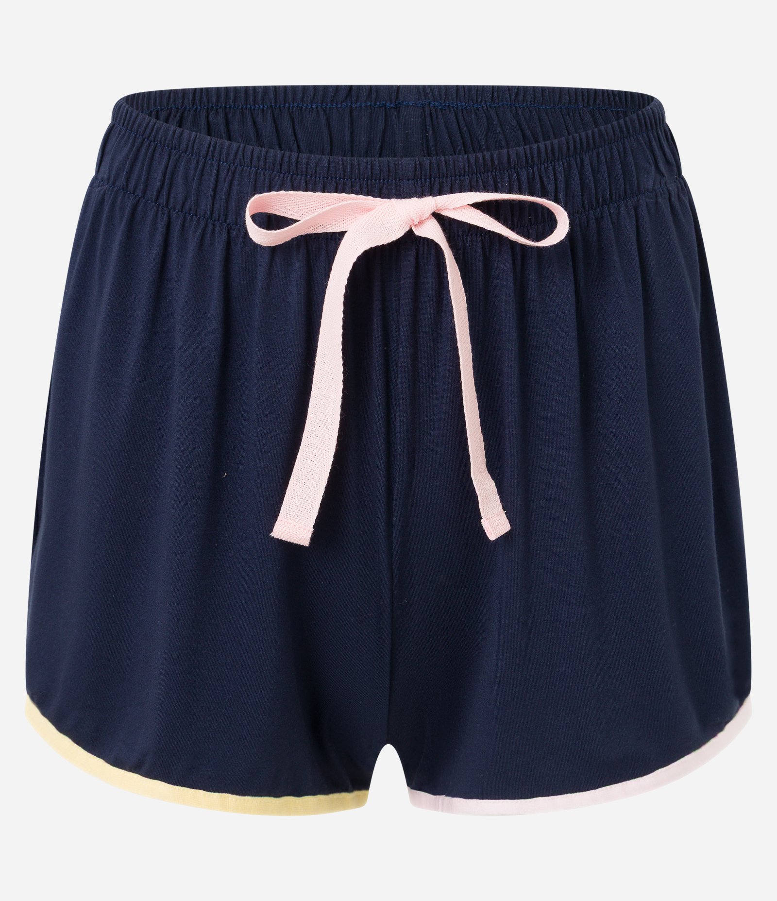 Pijama Americano Short Doll com Detalhes Contrastantes Azul Escuro 7