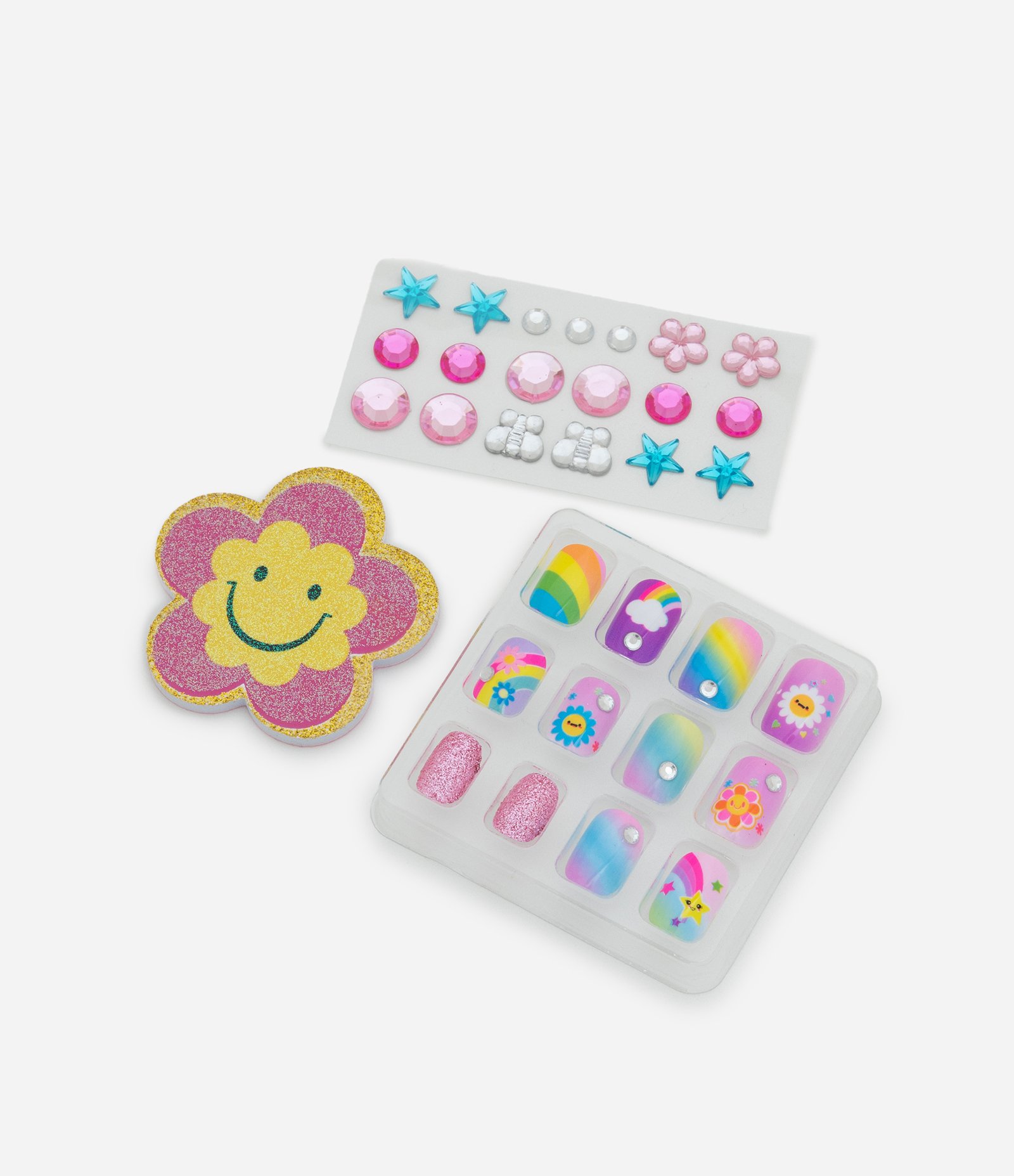 Bolsa Transversal Infantil com Kit de Unhas Flower Alchemia Rosa 9