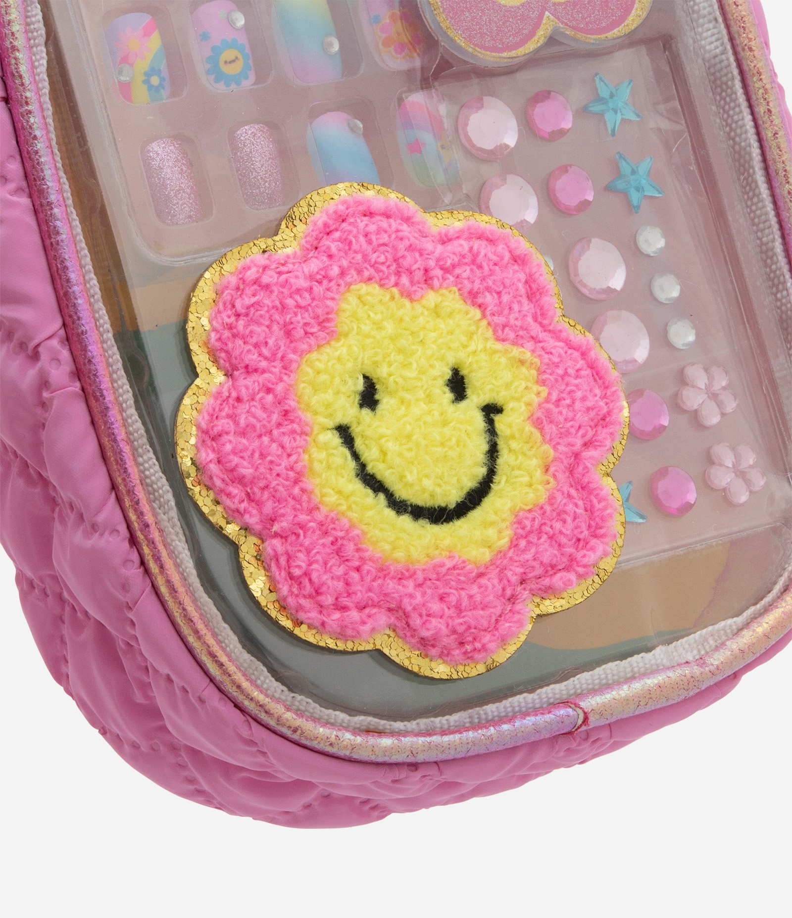 Bolsa Transversal Infantil com Kit de Unhas Flower Alchemia Rosa 7