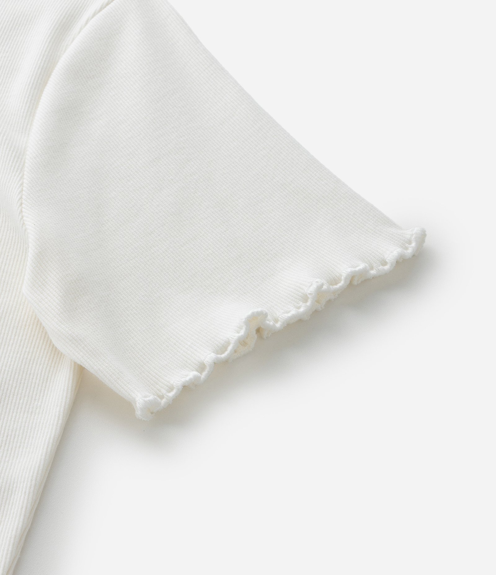 Blusa em Ribana com Flores Curve & Plus Size Branco 7