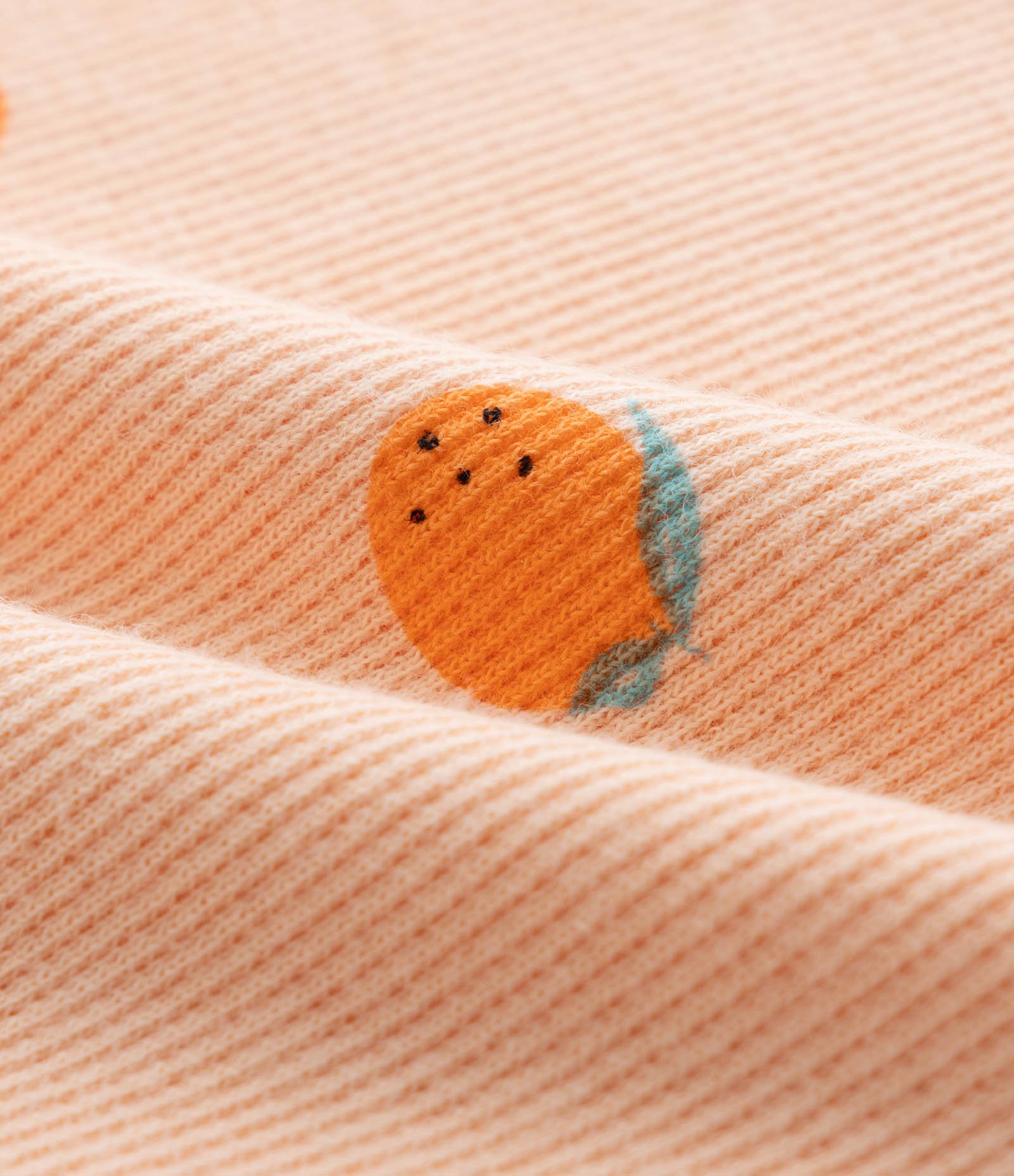 Regata Infantil em Riabana com Estampa de Laranjas - Tam 1 a 6 Anos Laranja 3