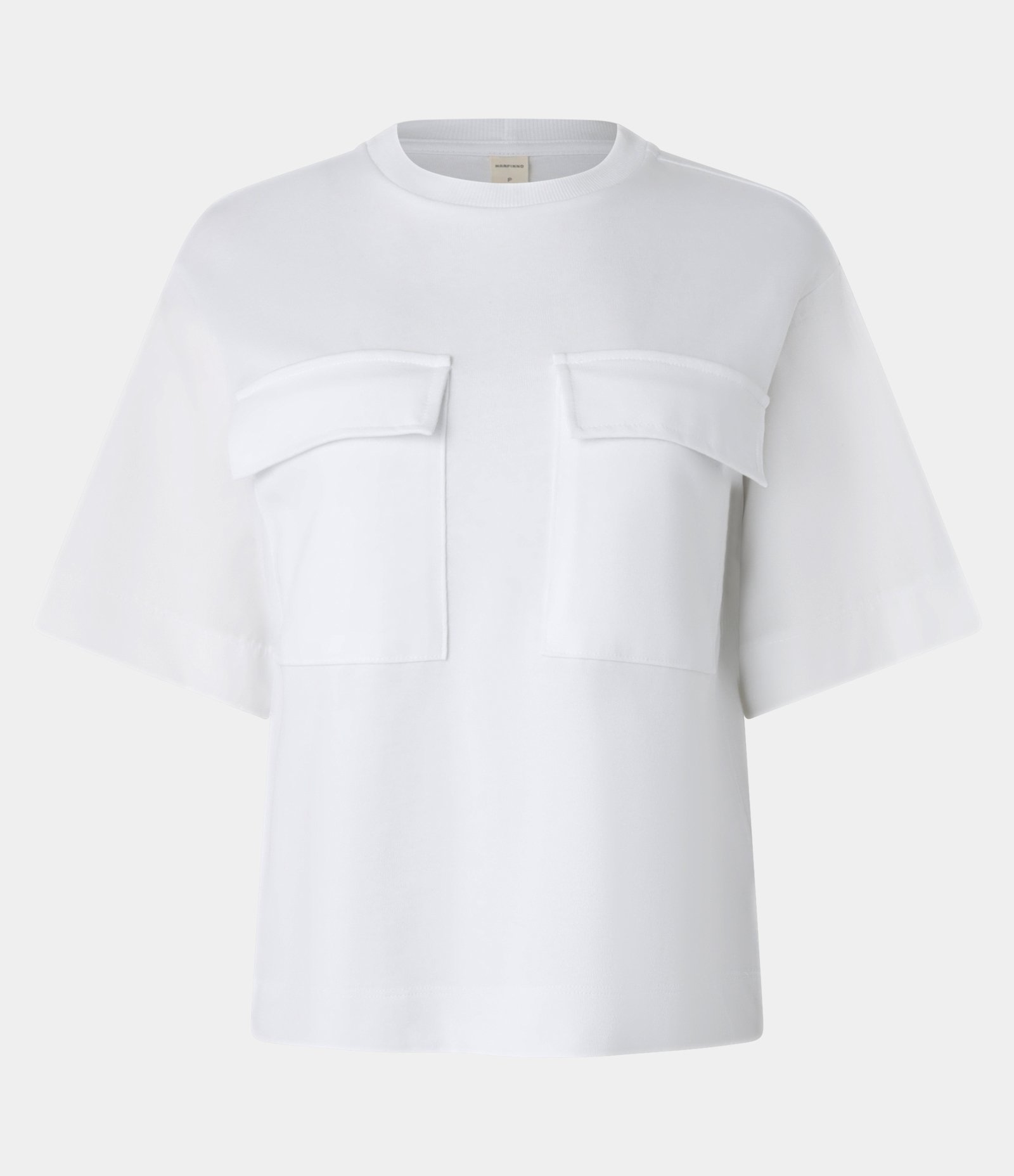 Blusa Boxy em Algodão com Bolsos Cargo Alfaiatados Branco Neve 5