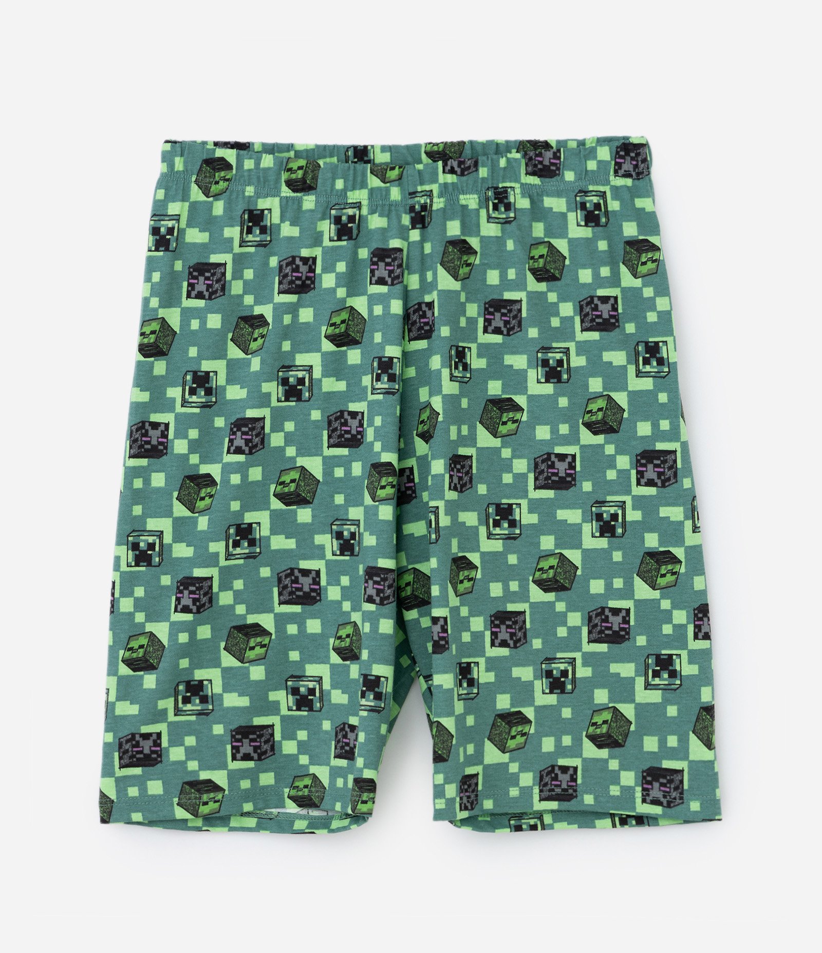 Pijama Infantil em Algodão Estampa Minecraft - Tam 5 a 14 Anos Verde 4