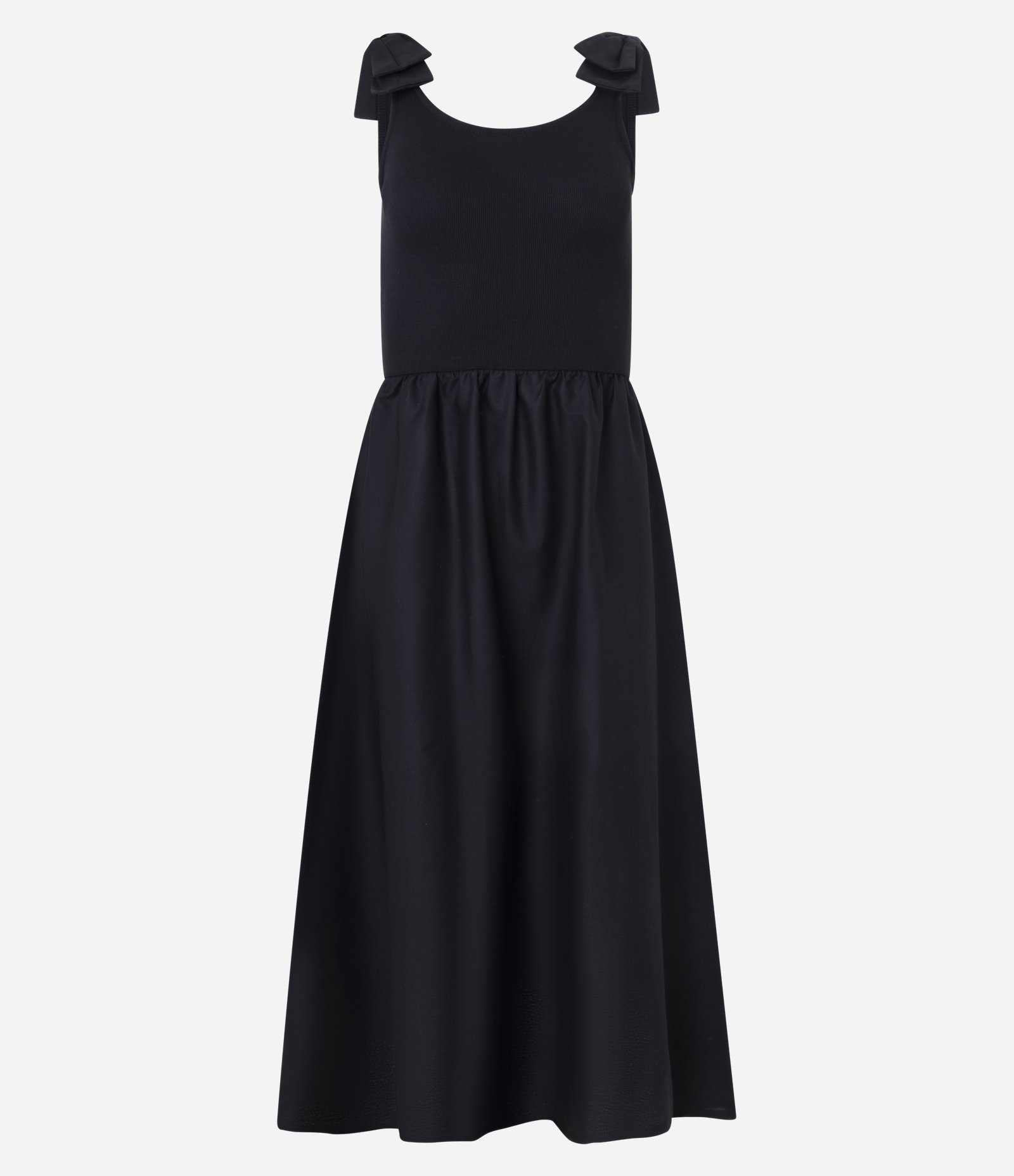 Vestido Midi em Ribana com Laço no Ombro 5