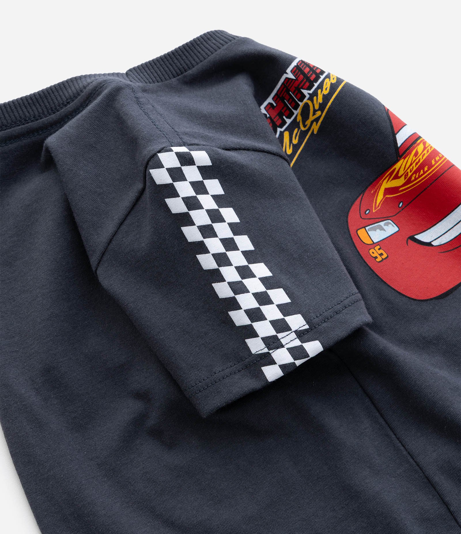 Pijama Infantil com Estampa Relâmpago MCQueen - Tam 2 a 6 Anos Cinza 8