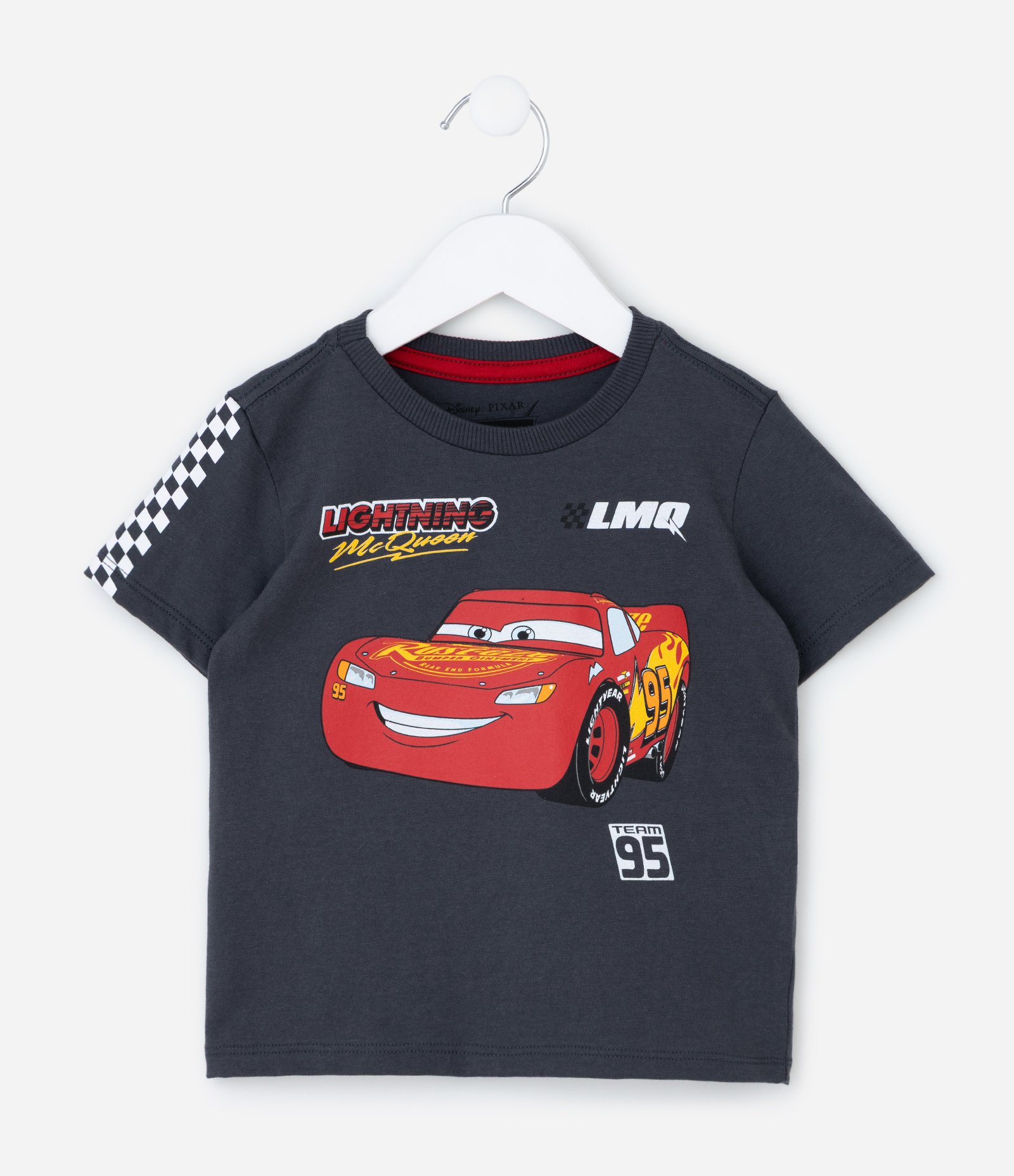 Pijama Infantil com Estampa Relâmpago MCQueen - Tam 2 a 6 Anos Cinza 2