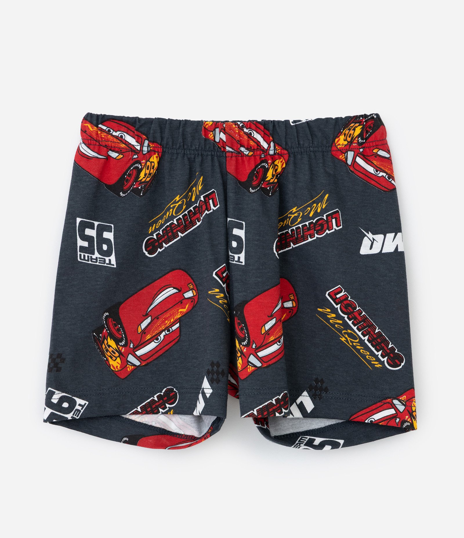 Pijama Infantil com Estampa Relâmpago MCQueen - Tam 2 a 6 Anos Cinza 4