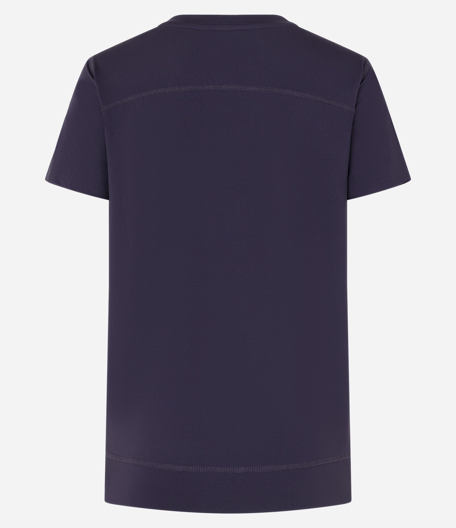Camiseta Esportiva em Microfibra Furadinha com Barra Mullet Roxo 5