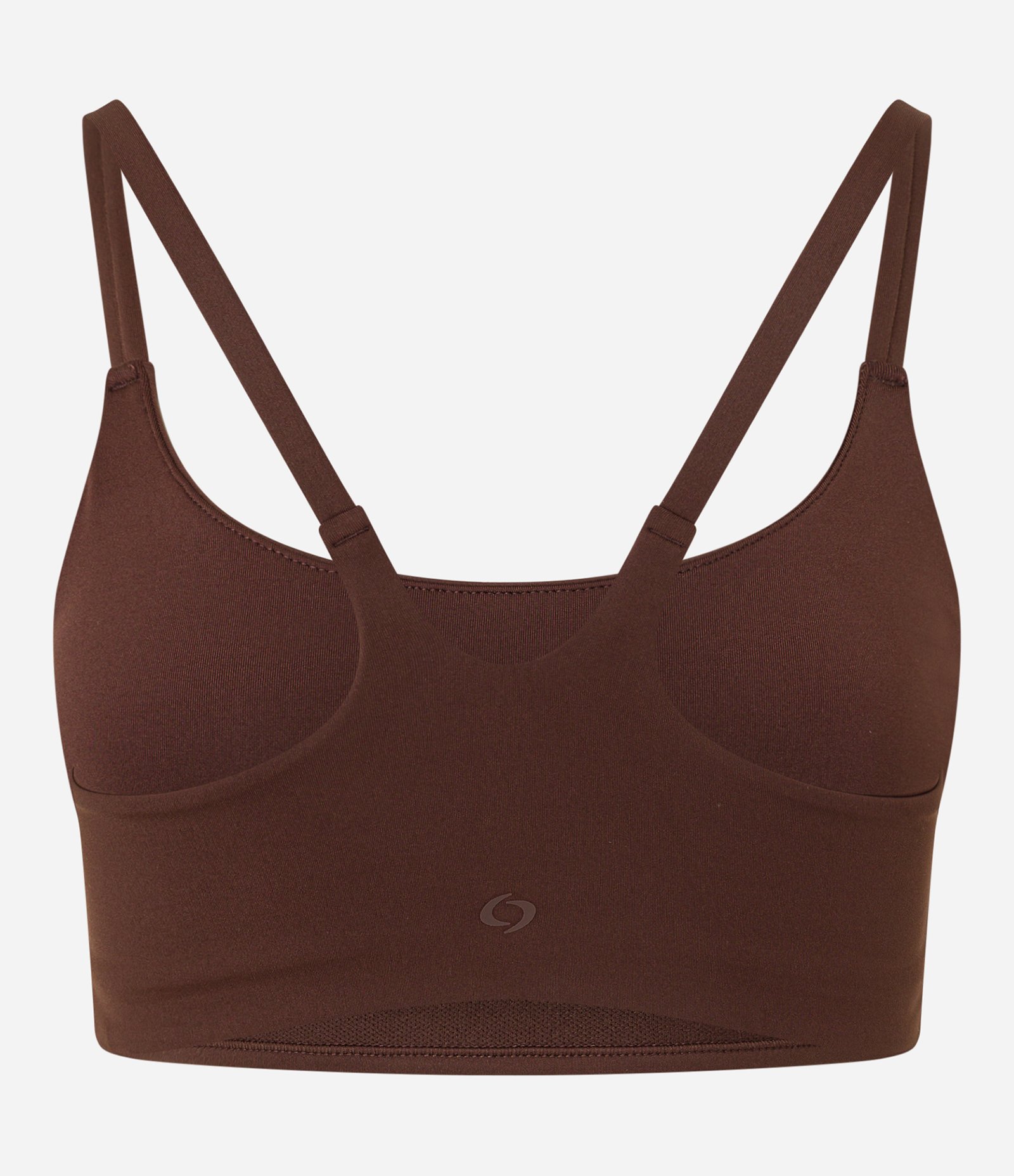 Top Esportivo Nadador sem Bojo em Poliamida Marrom 5