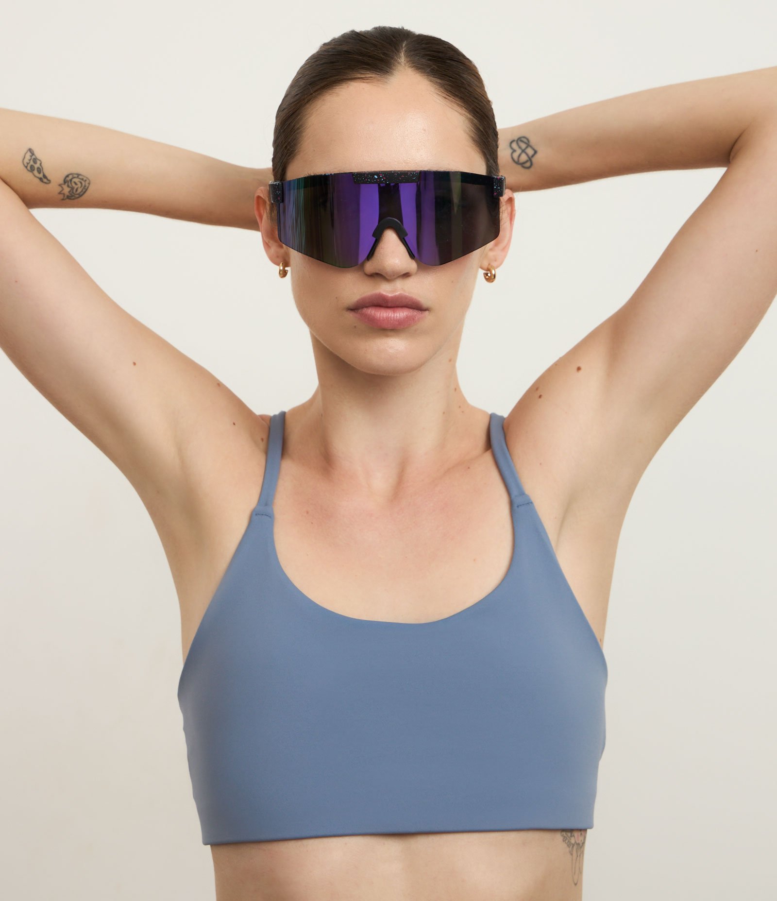 Top Esportivo Nadador sem Bojo em Poliamida Azul 1