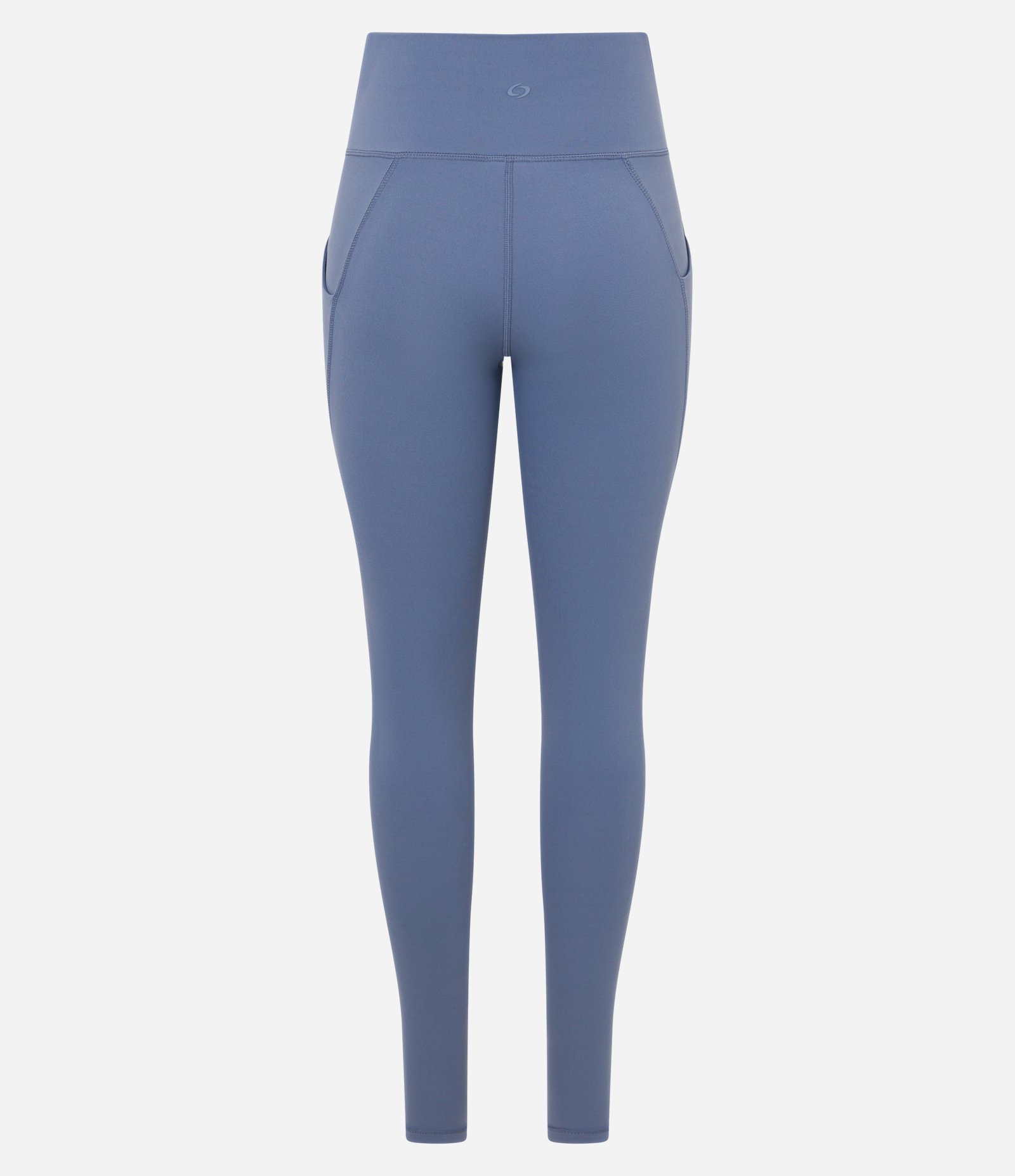 Calca Legging Esportiva em Microfibra com Bolsos Azul 7