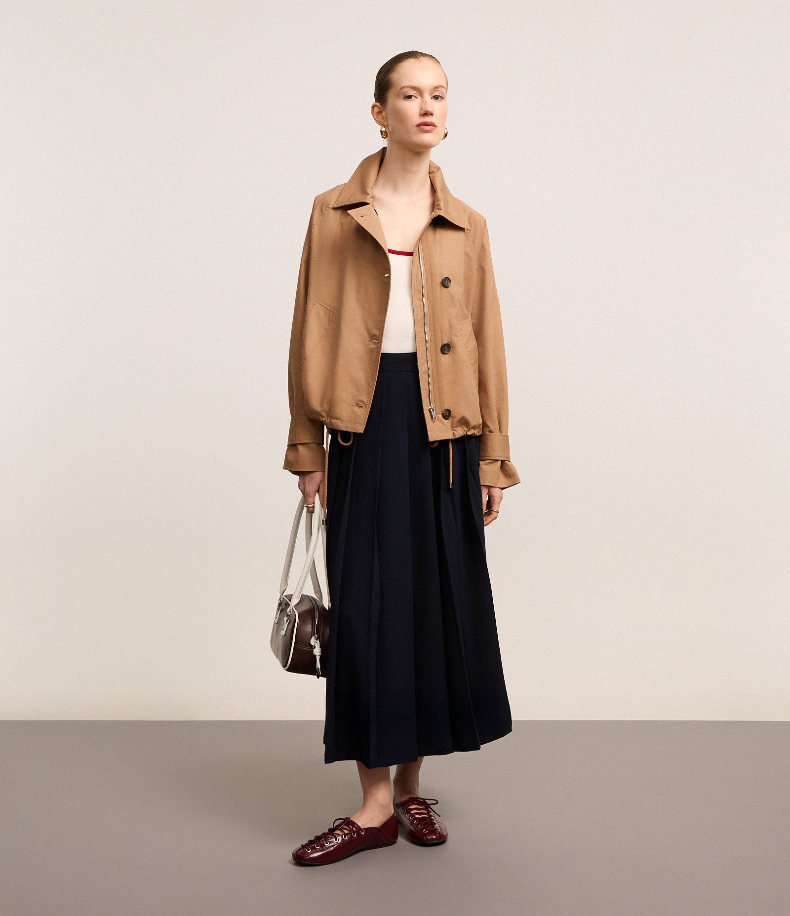 Blusa Canelada em Ribana com Contraste no Decote U e Alça Off White 2