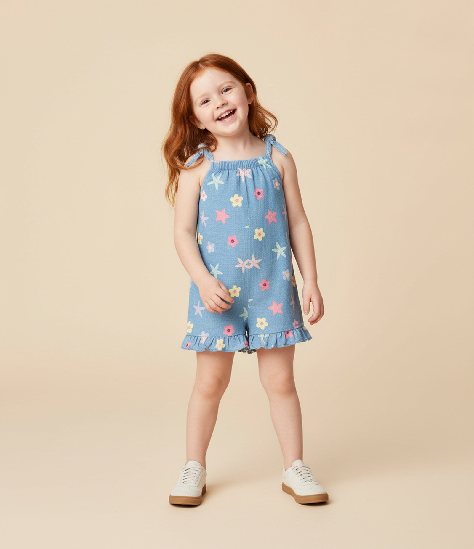 Macaquinho Infantil com Estampa Fundo do Mar - Tam 1 a 6 Anos Azul 1