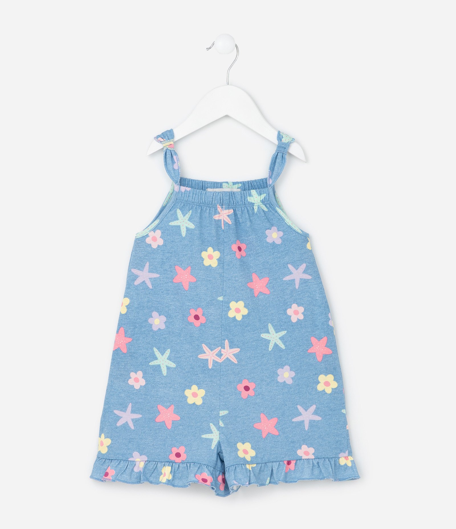 Macaquinho Infantil com Estampa Fundo do Mar - Tam 1 a 6 Anos Azul 2