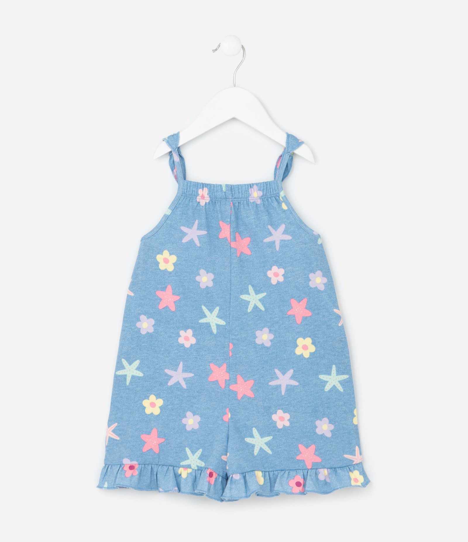 Macaquinho Infantil com Estampa Fundo do Mar - Tam 1 a 6 Anos Azul 3