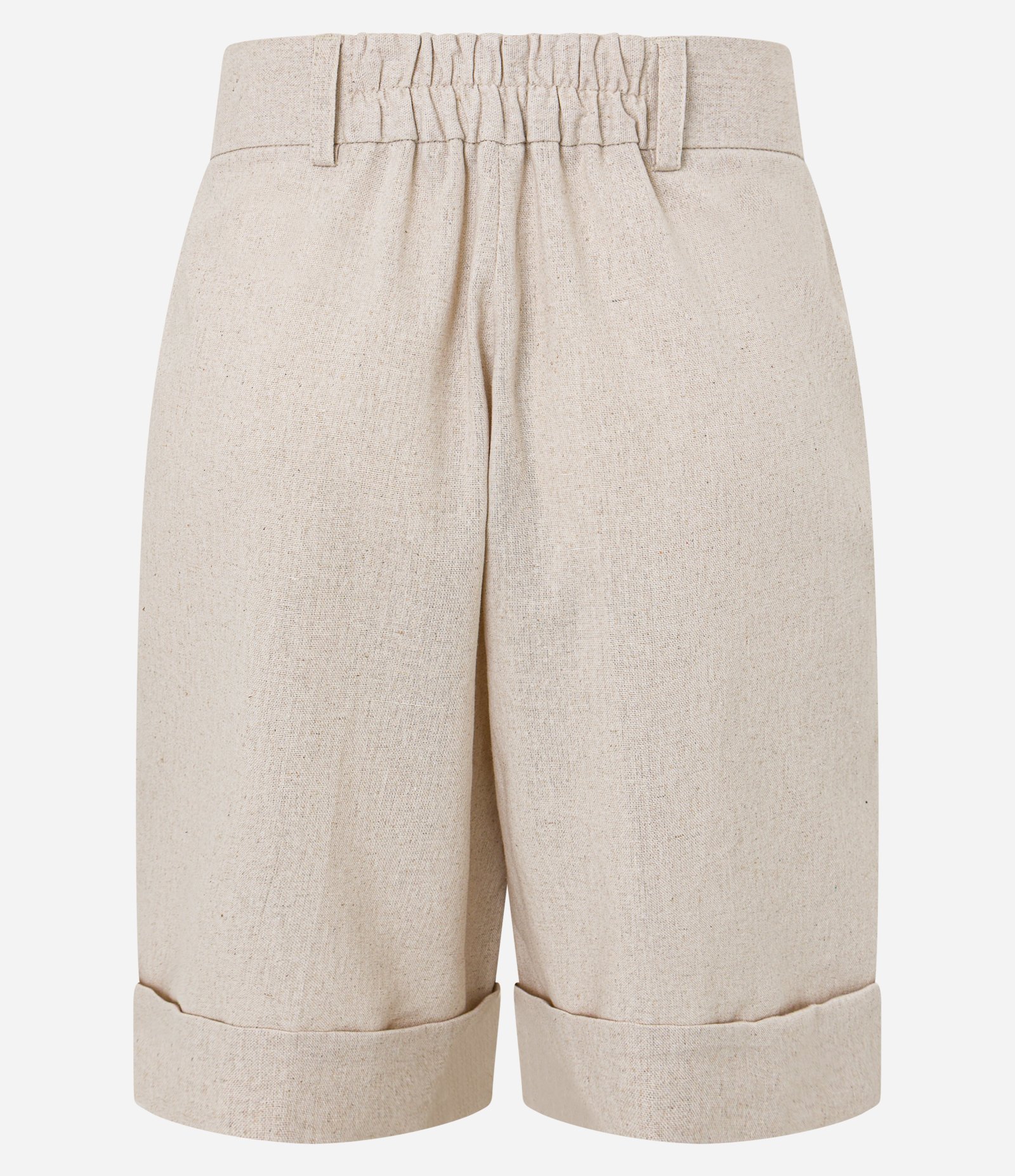 Bermuda Reta Alfaiatada com Barra Italiana Bege 6