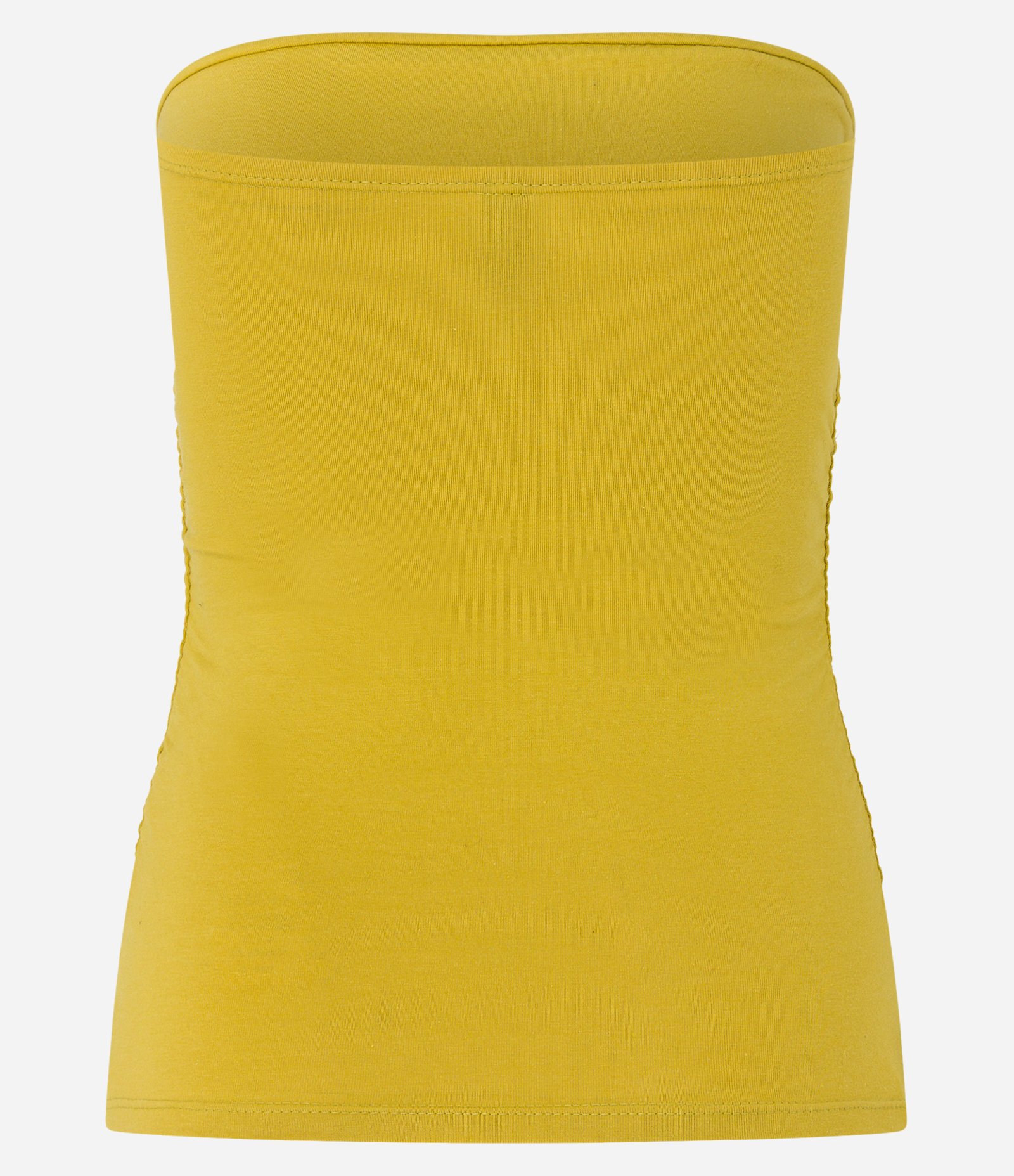 Blusa em Cotton com Franzidos Laterais Amarelo 6