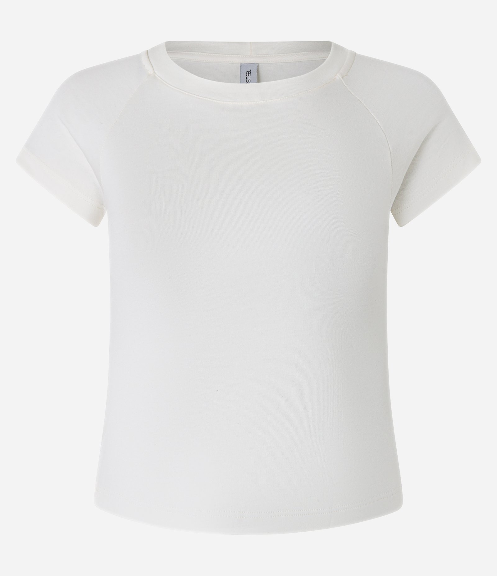 Blusa Curta em Suedine com Cava Raglan Branco 4