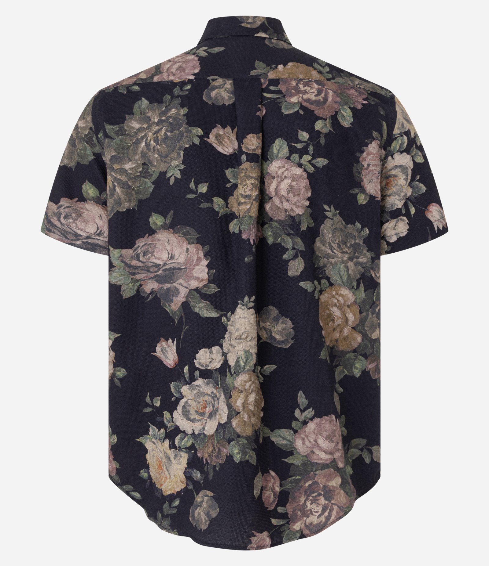 Camisa Anarruga com Botões e Estampa Floral Preto 5