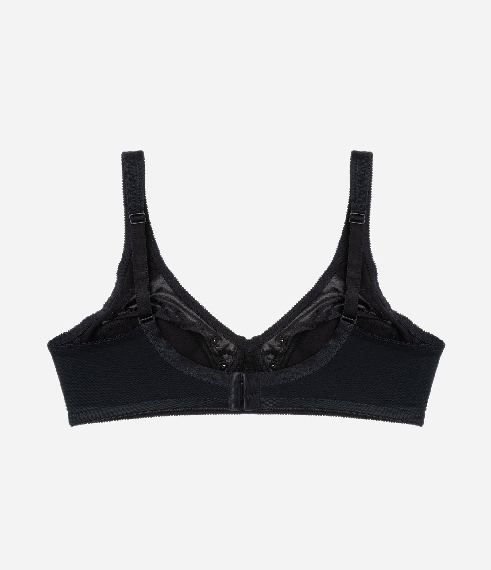 Sutiã Sem Bojo e Sem Aro em Microfibra com Efeito Redutor Preto 5