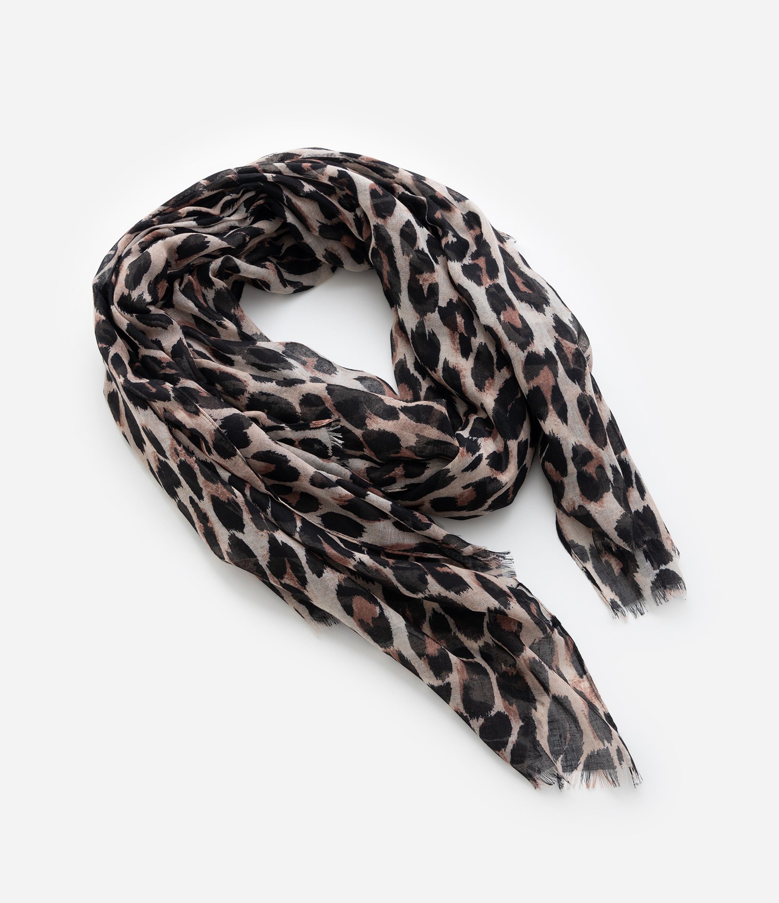 Lenço Retangular em Flanela com Estampa Animal Print Onça Marrom 3