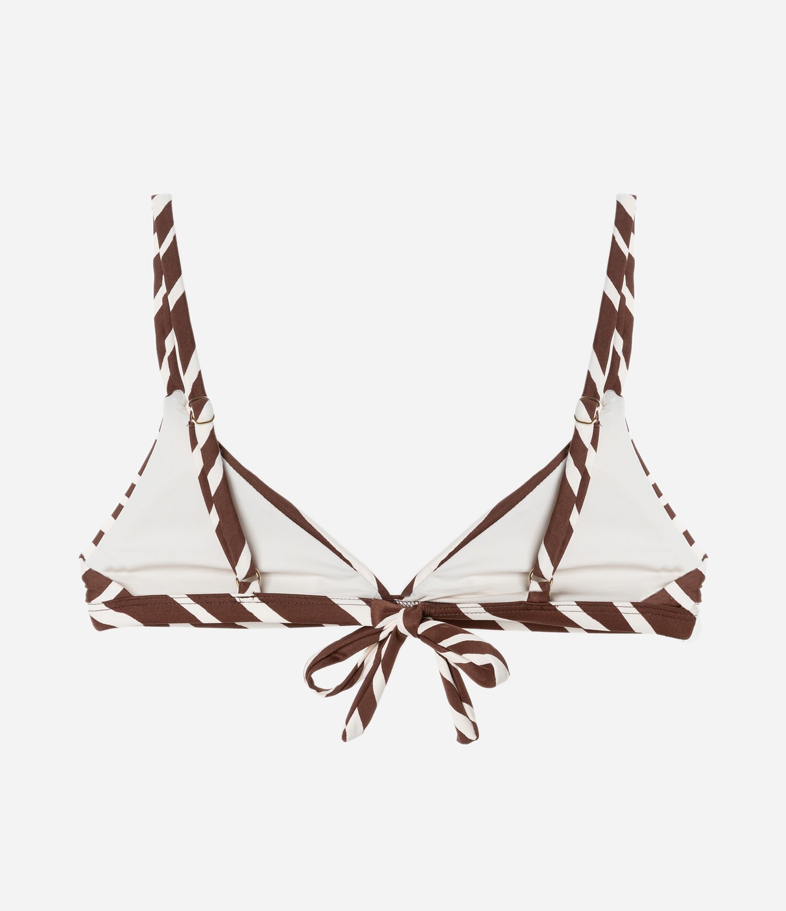 Biquíni Top Triângulo Fixo em Microfibra com Estampa Animal Print Zebra Marrom 4