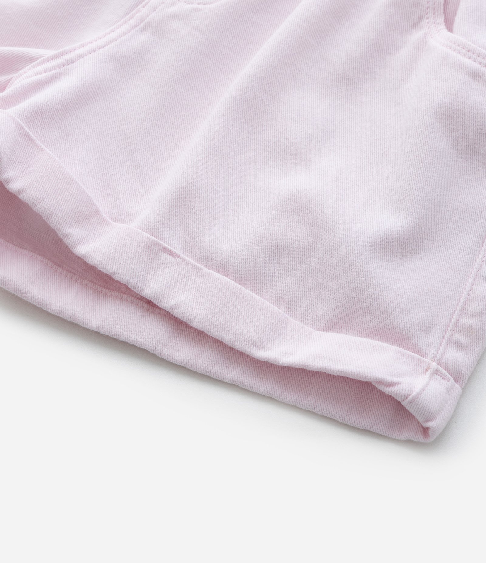 Short Clochard Infantil em Sarja com Cós Elástico - Tam 5 a 14 anos Rosa Claro 5