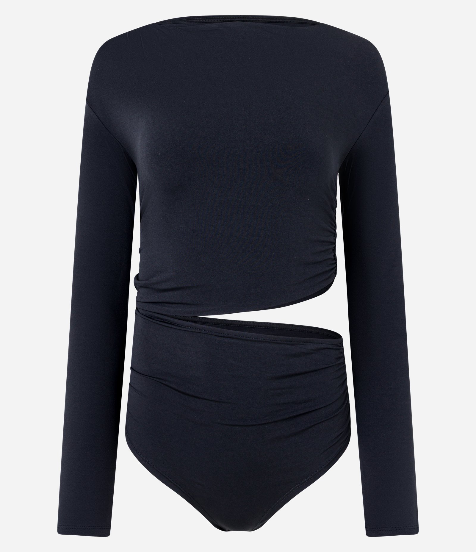 Body em Helanca com Cut Out e Capuz Preto 4