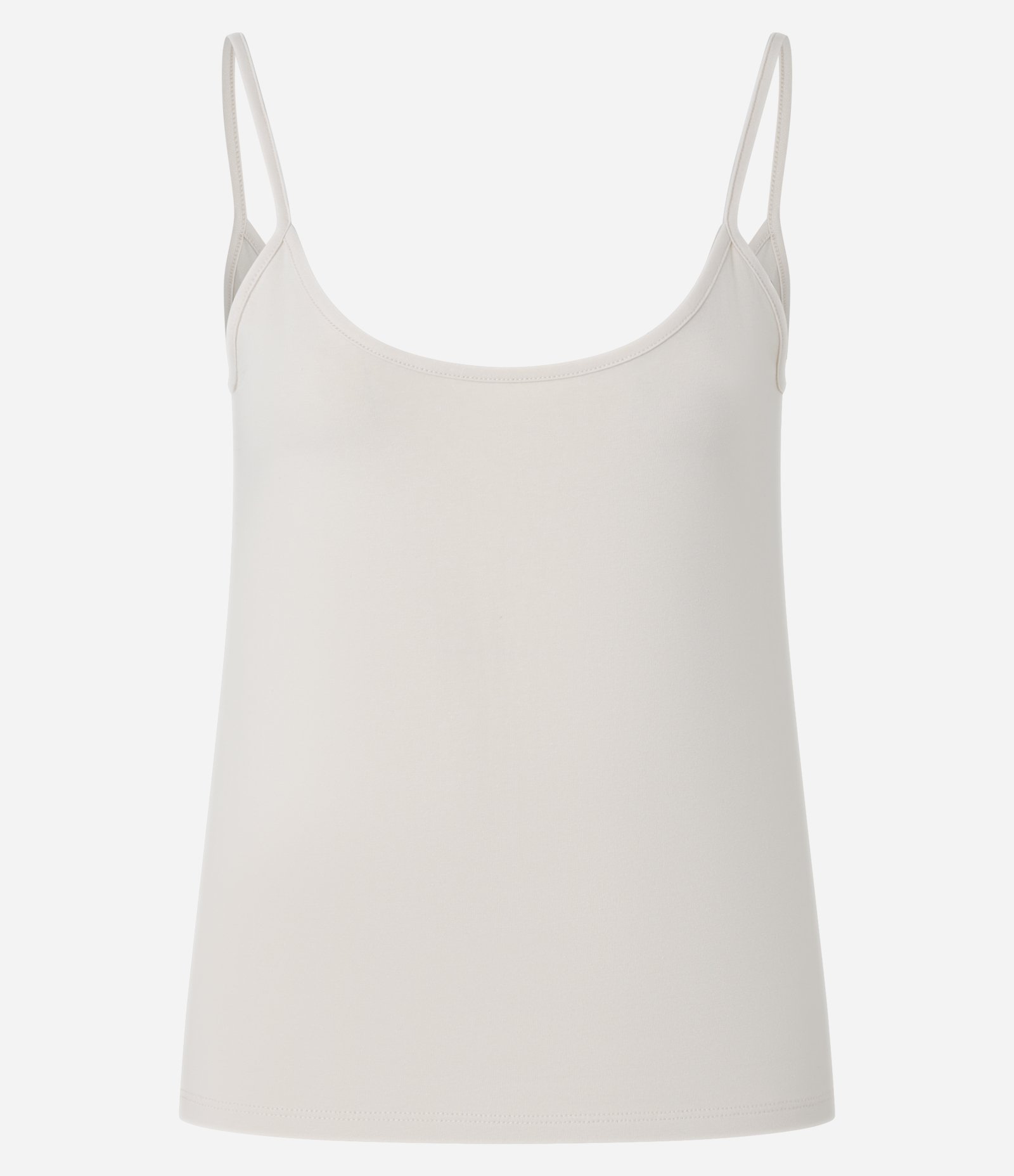 Blusa Básica de Alcinha em Algodão Peruano Bege 1