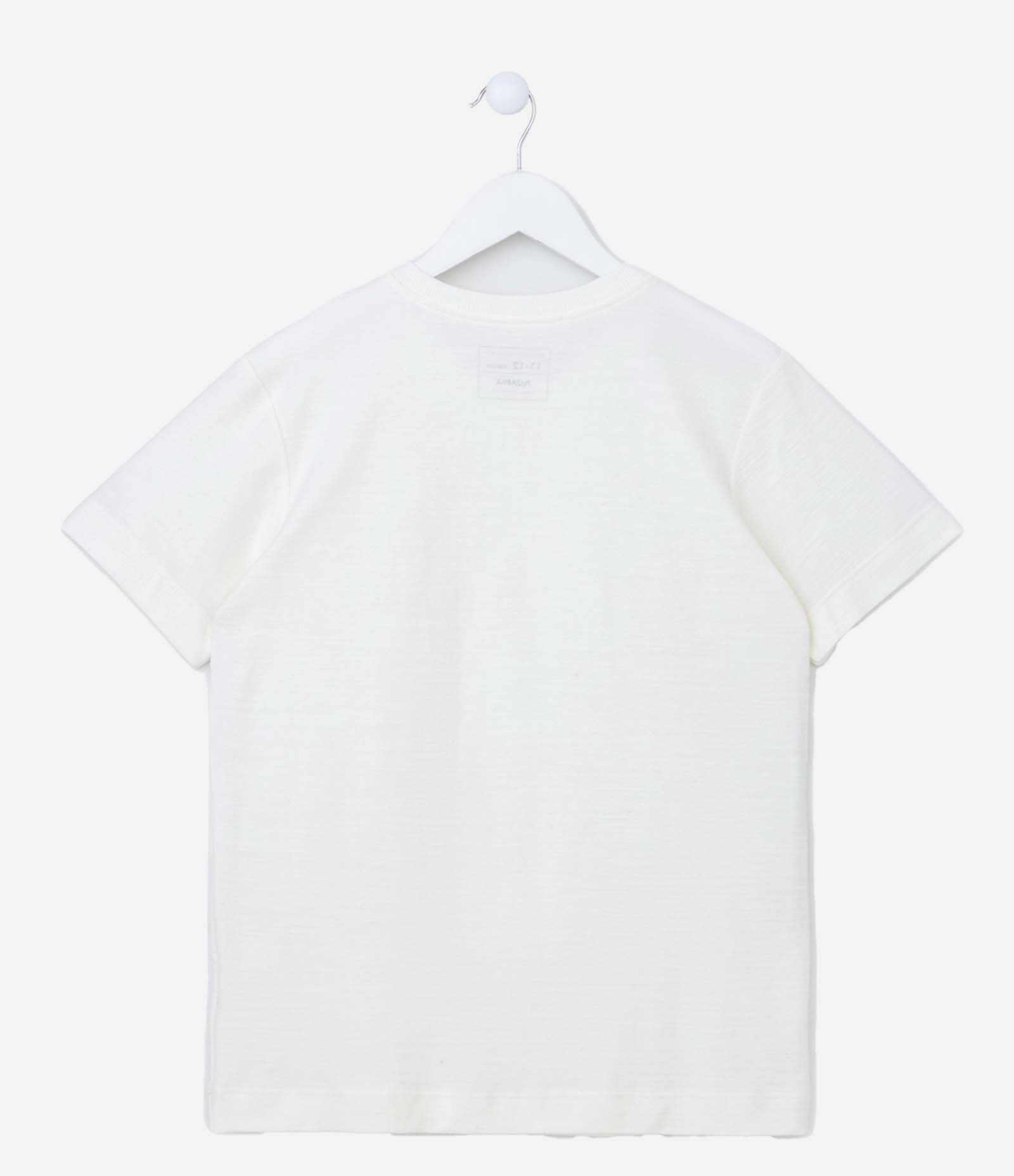 Camiseta Infantil com Estampa de Capivara Tenista - Tam 5 a 14 Anos Branco 2