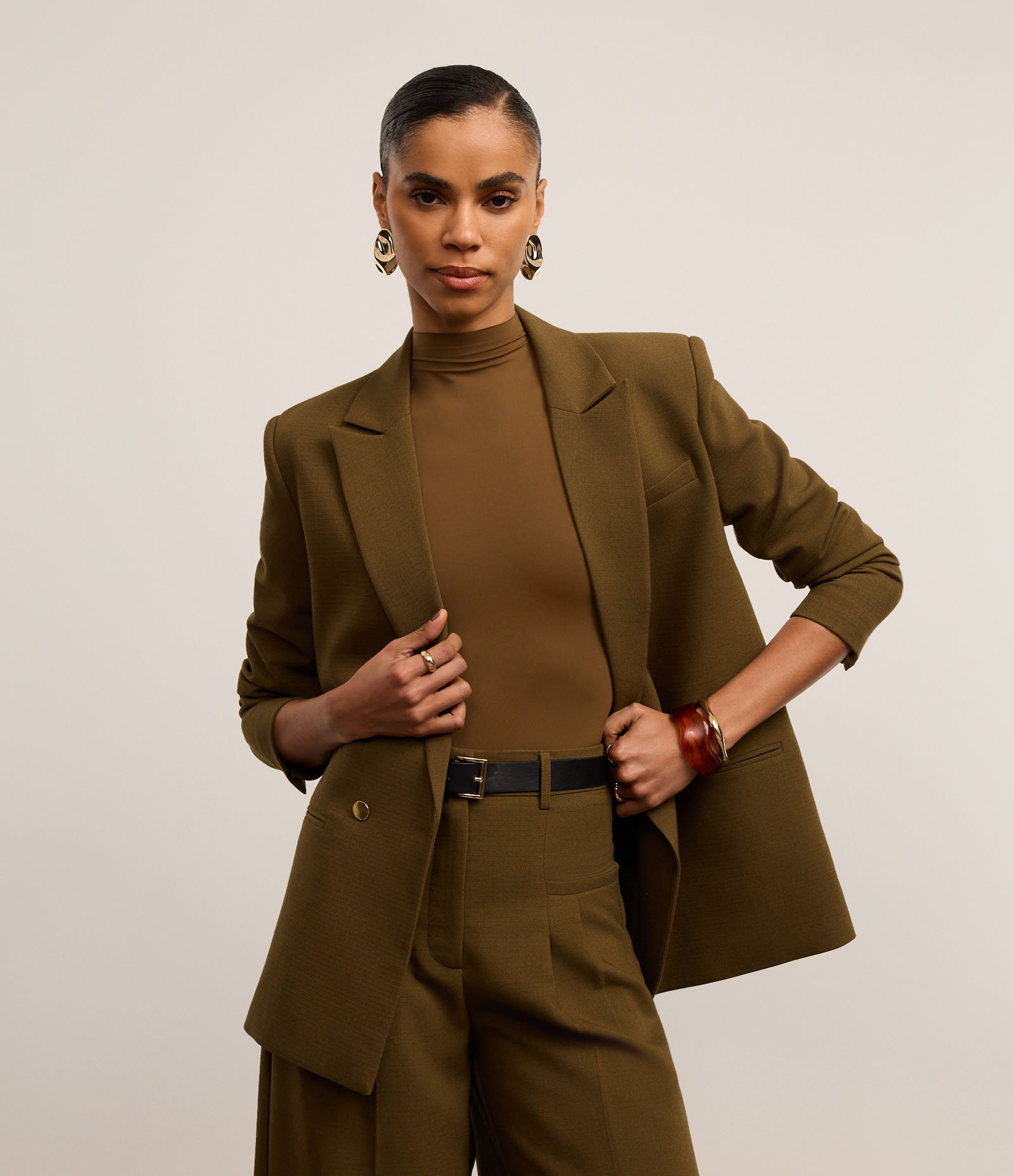 Body em Microfibra com Golinha Média Verde 2