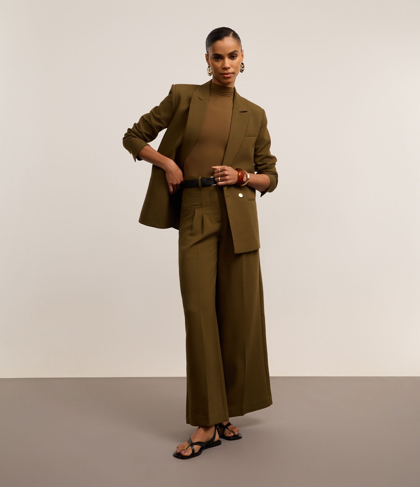 Body em Microfibra com Golinha Média Verde 3