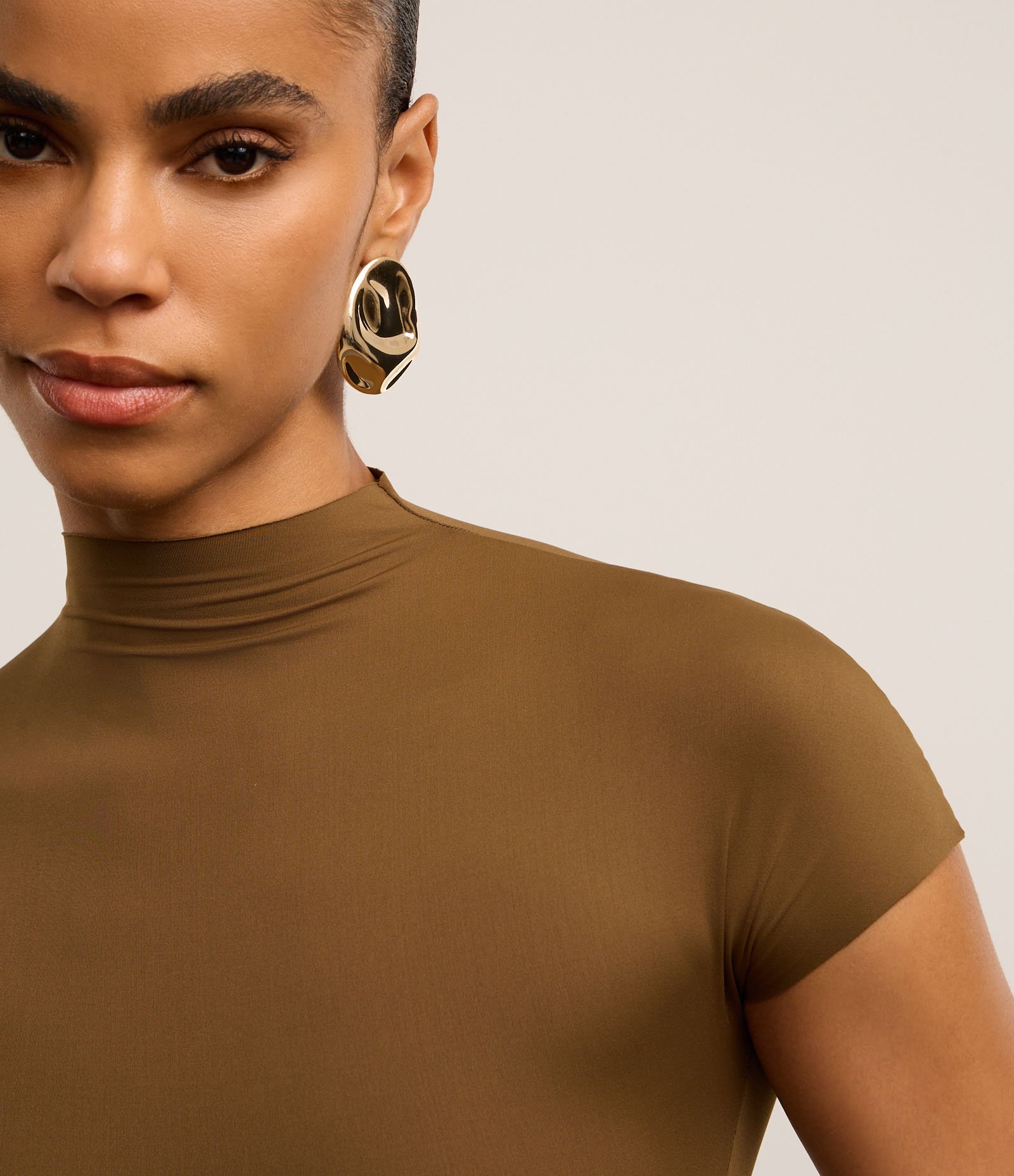 Body em Microfibra com Golinha Média Verde 4