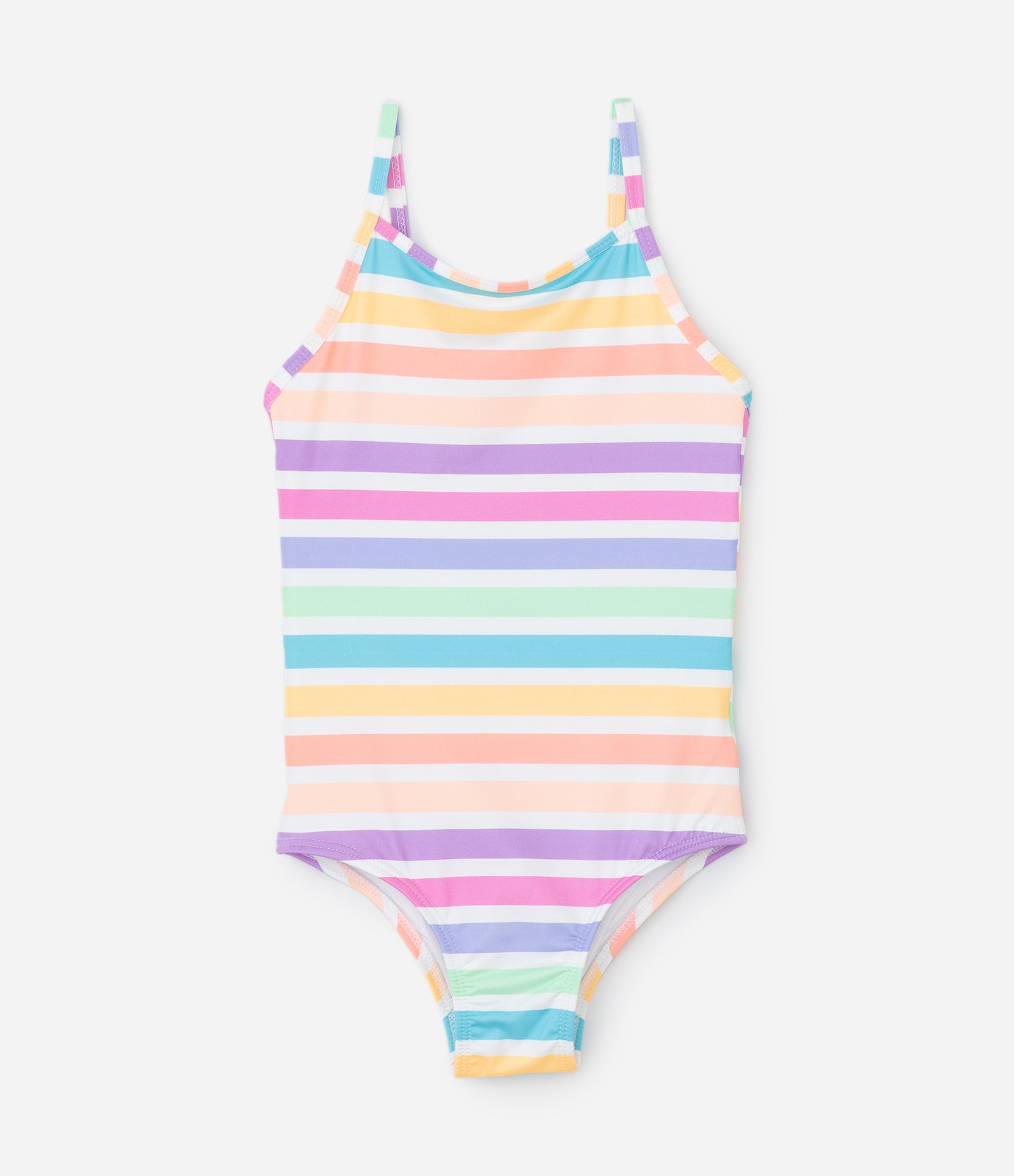 Maiô Infantil com Estampa Listrada - Tam 5 a 14 anos Multicores 1