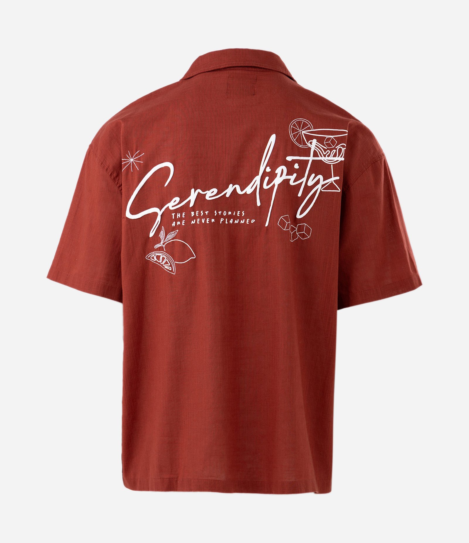 Camisa Boxy em Tricoline com Estampa Lettering e Bordado Vermelho 7