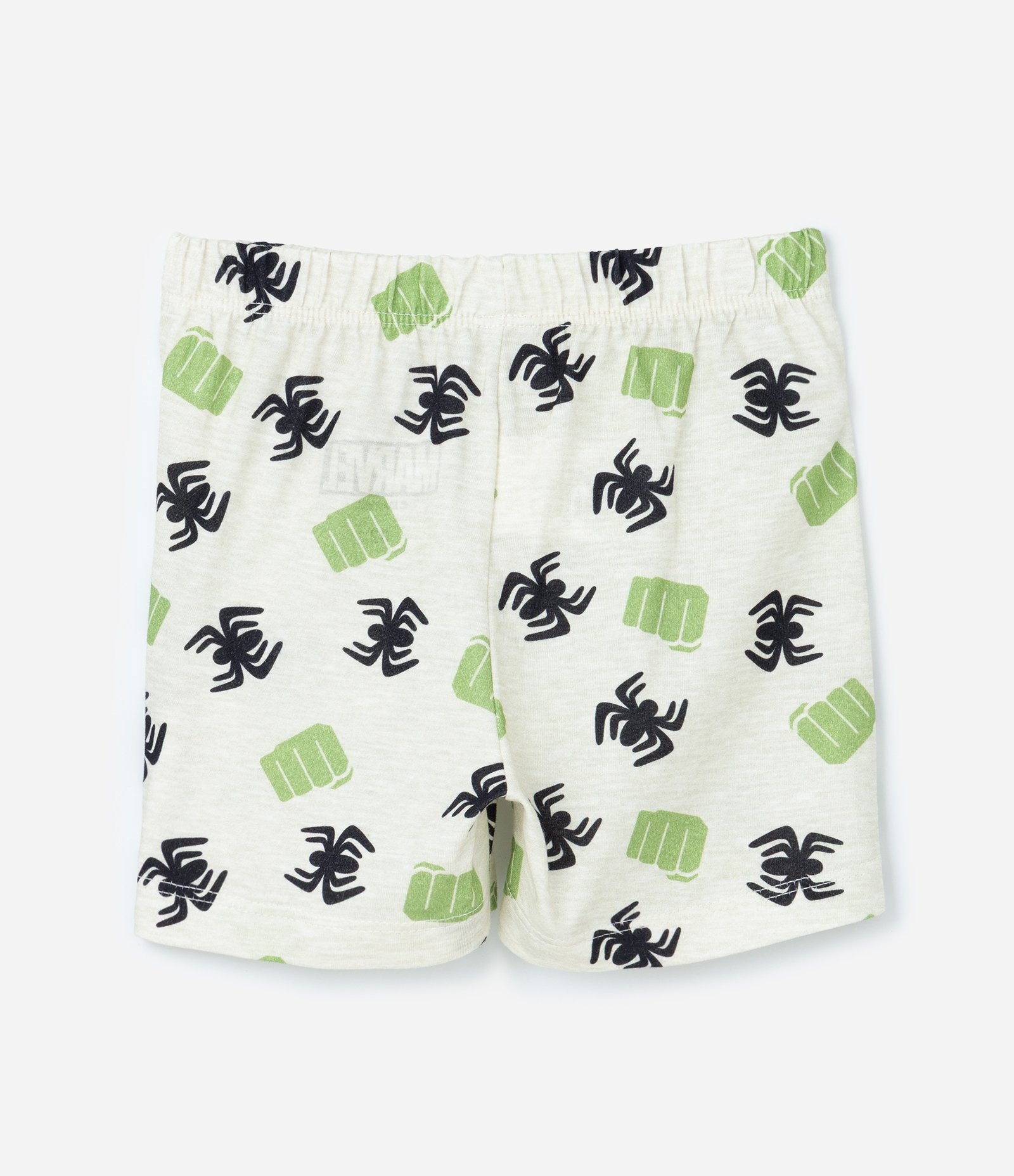 Pijama Infantil com Estampa Baby Heróis Spidey e Hulk - Tam 2 a 6 Anos Bege 5